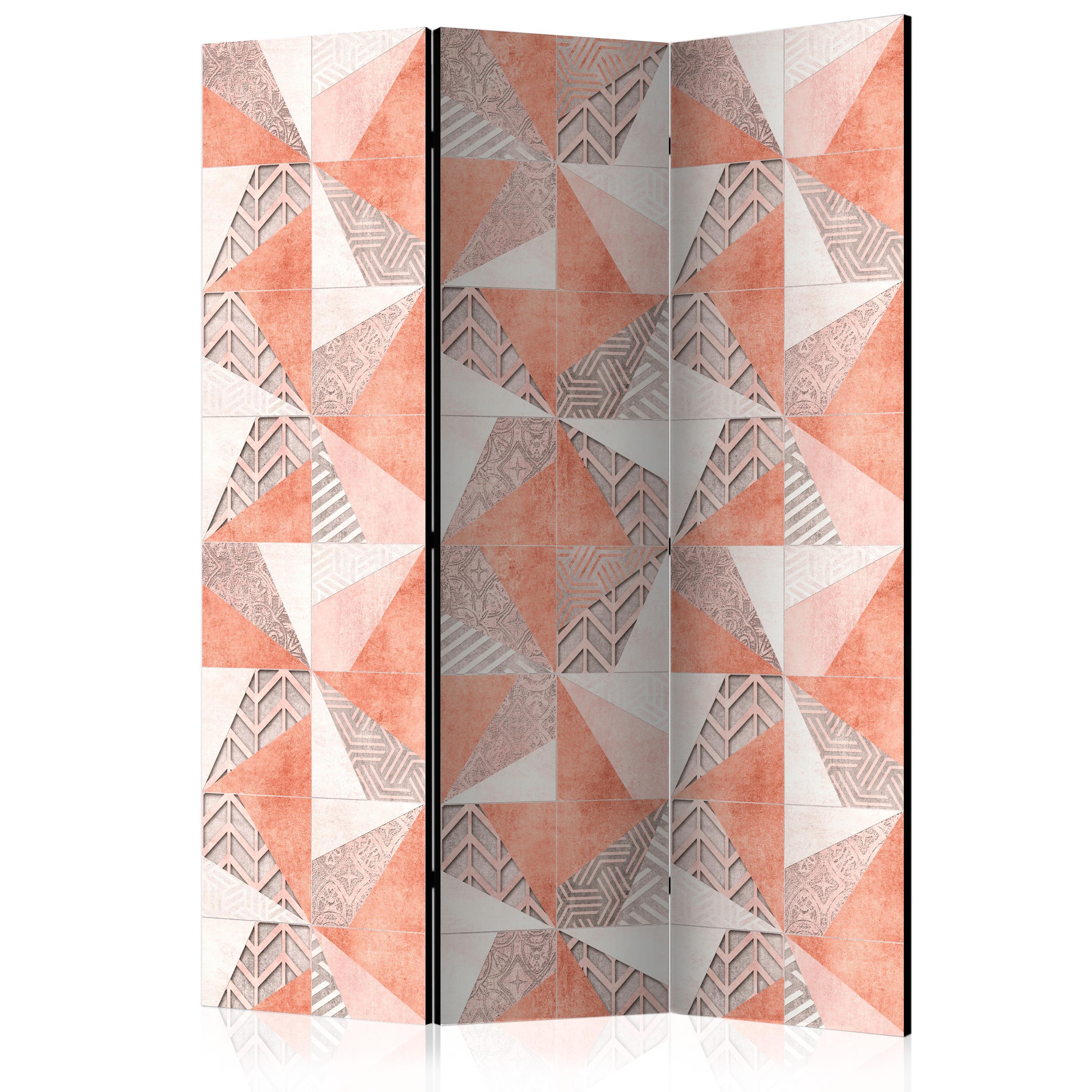 Skærmvæg - Spring Geometry - 135 x 172 cm - Enkeltsiddet billede