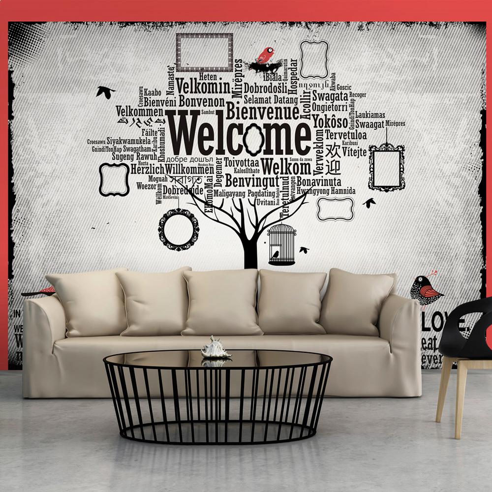 Fototapet - In this house - 300 x 210 cm - Standard billede