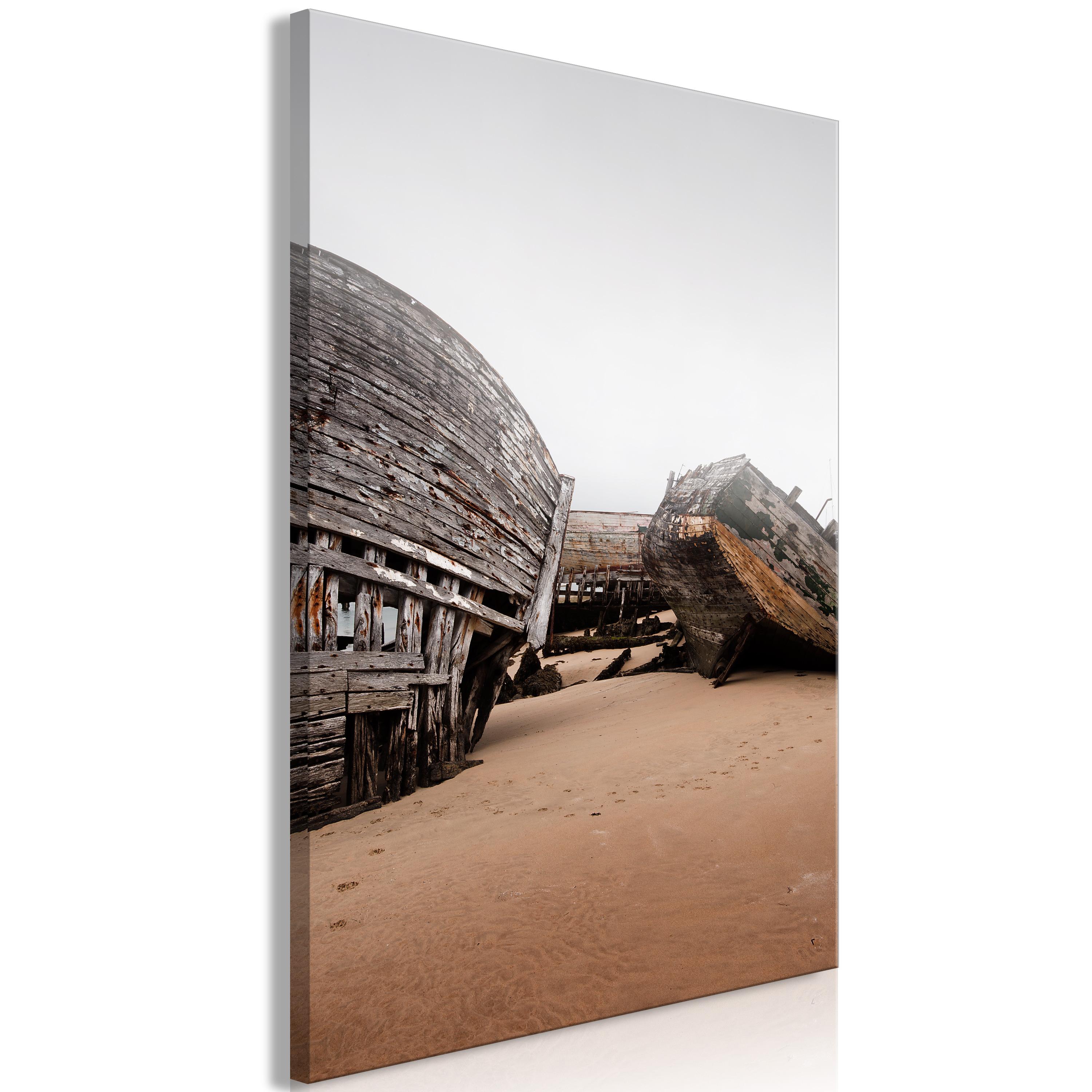 Billede - Abandoned Cutters (1 Part) Vertical - 60 x 90 cm - Standard billede
