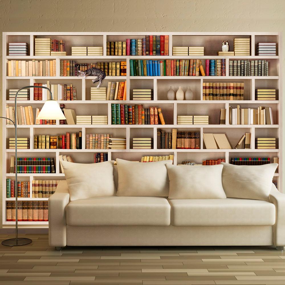 Fototapet - Home library - 196 x 140 cm - Selvklæbende billede