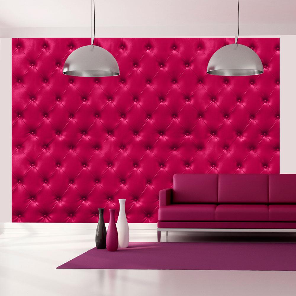 Fototapet - Fuchsia rhombuses - 98 x 70 cm - Selvklæbende billede