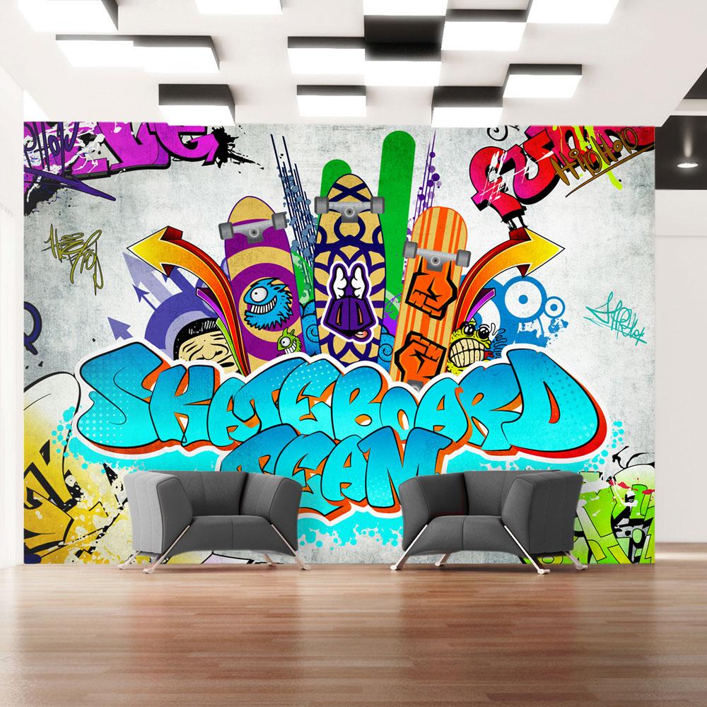 Fototapet - Skateboard team