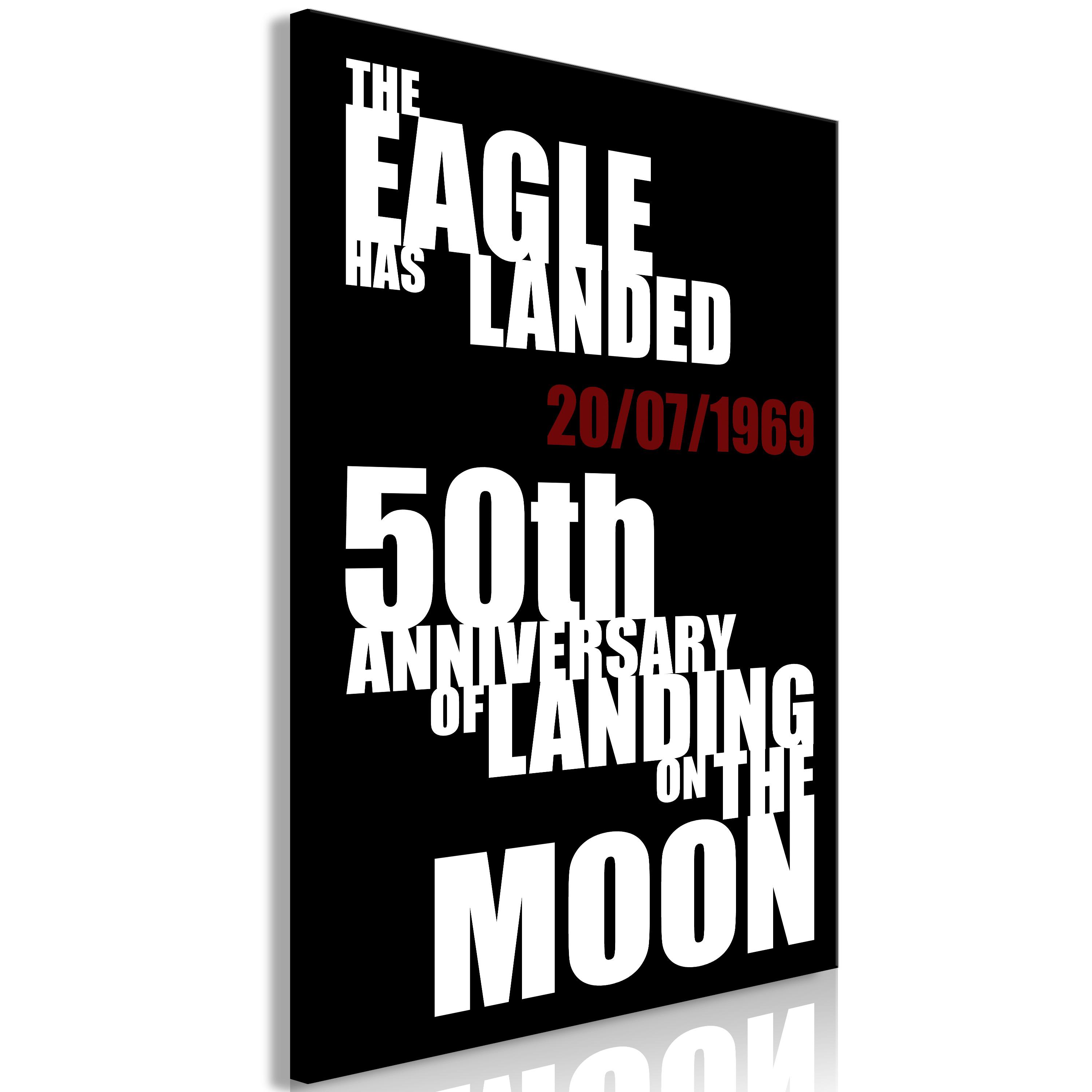 Billede - Moon Landing (1 Part) Vertical - 40 x 60 cm - Premium Print billede