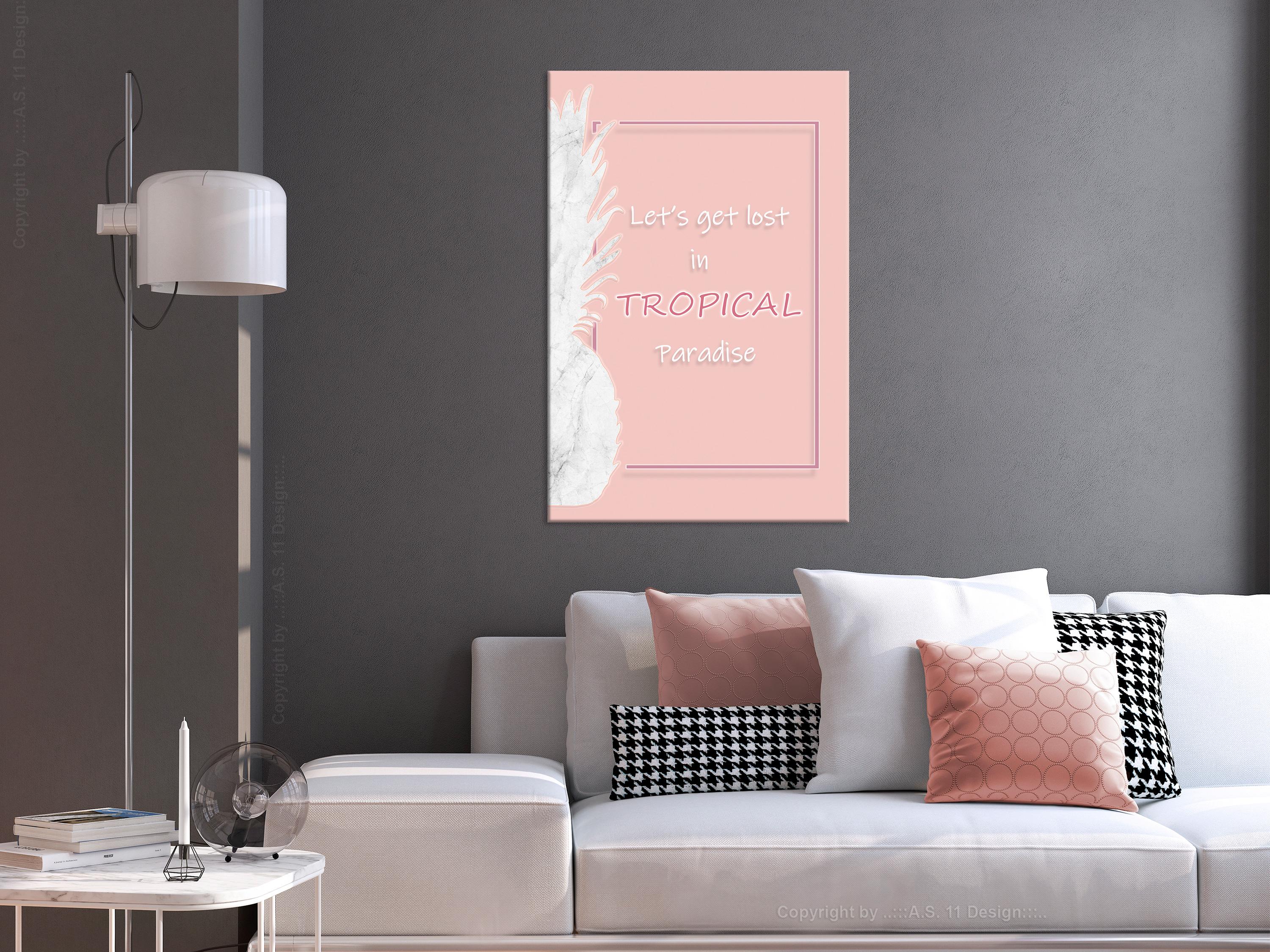 Billede - Let's Get Lost in Tropical Paradise (1 Part) Vertical - 80 x 120 cm - Standard billede