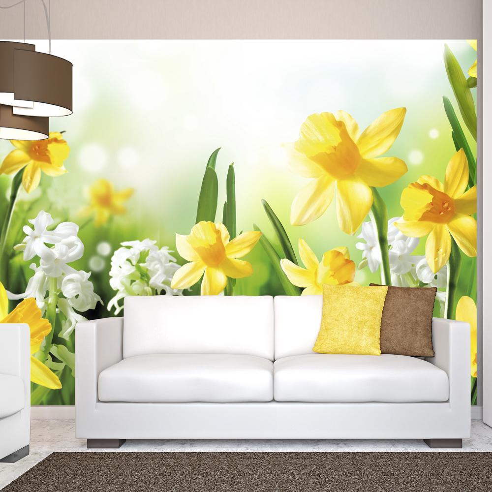 Fototapet - Spring walk - 150 x 105 cm - Premium billede