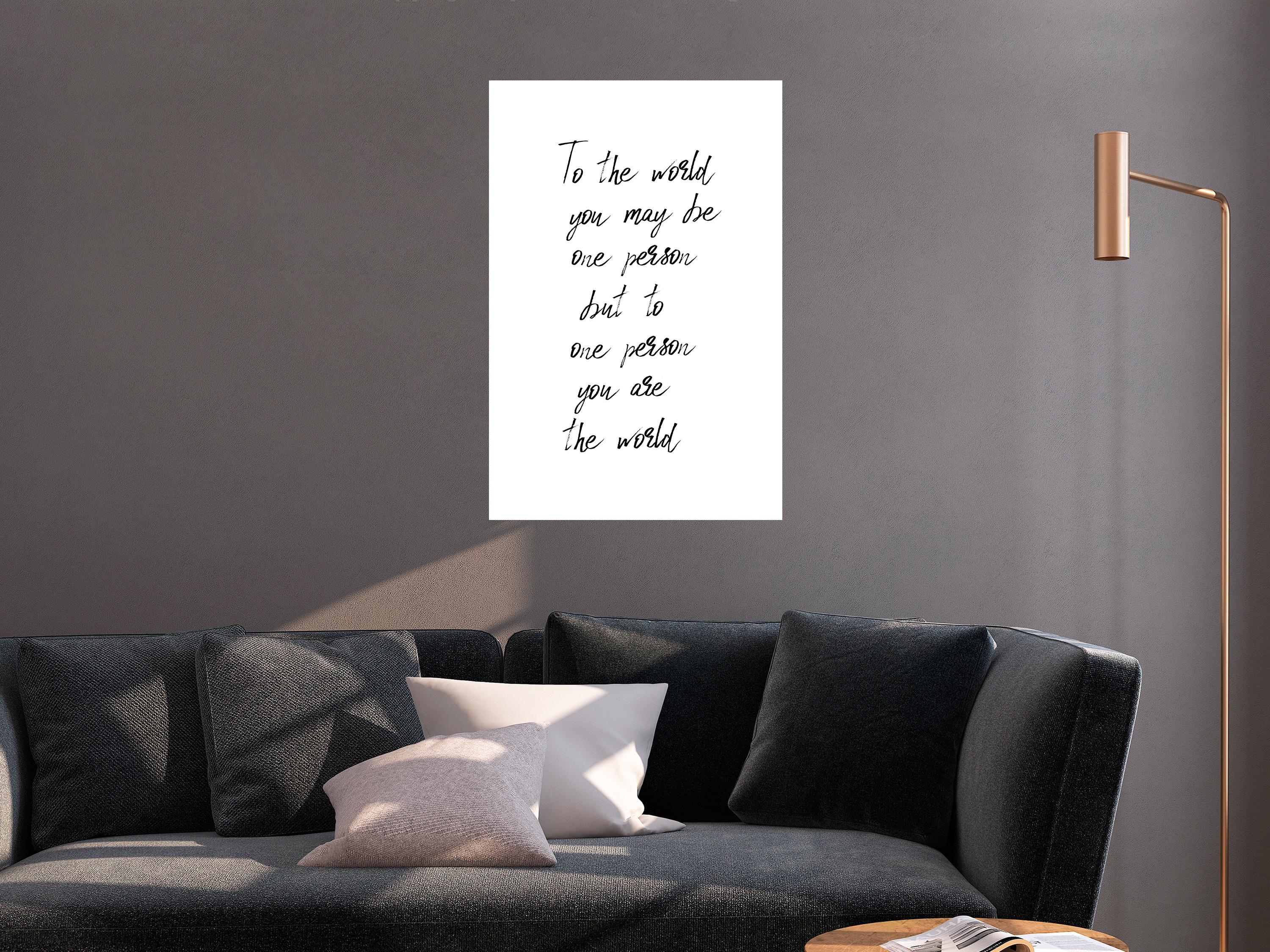 Billede - You're My World (1 Part) Vertical - 60 x 90 cm - Premium Print billede