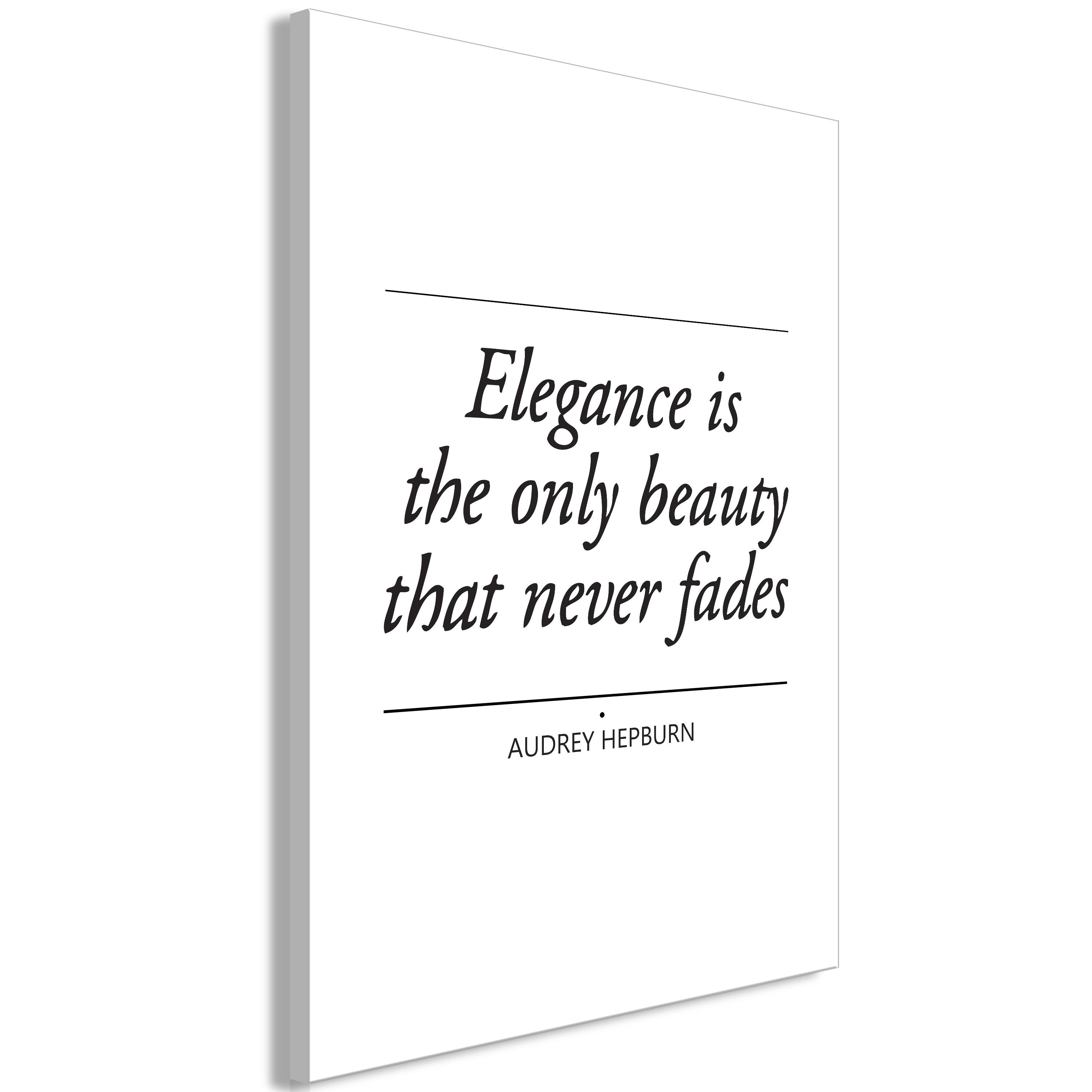 Billede - Hepburn Quote (1 Part) Vertical - 20 x 30 cm - Premium Print billede