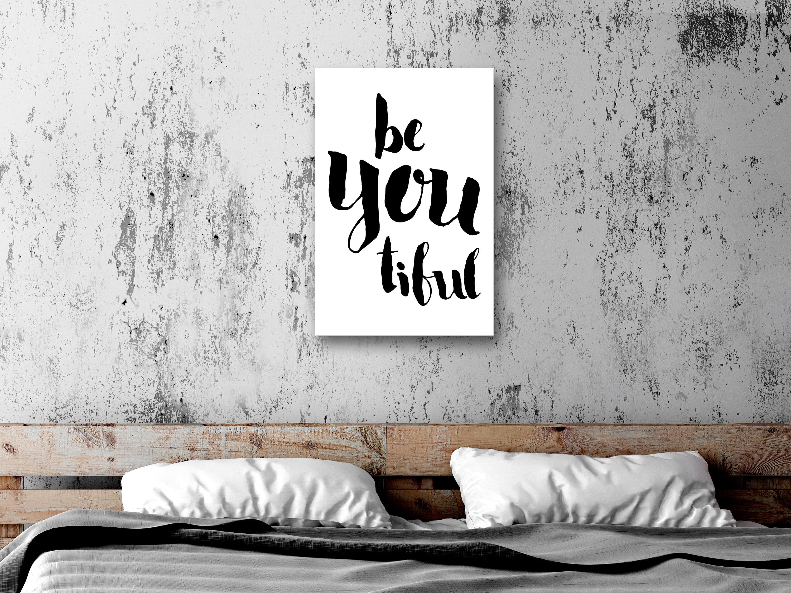 Billede - Be-you-tiful (1 Part) Vertical - 60 x 90 cm - Premium Print billede