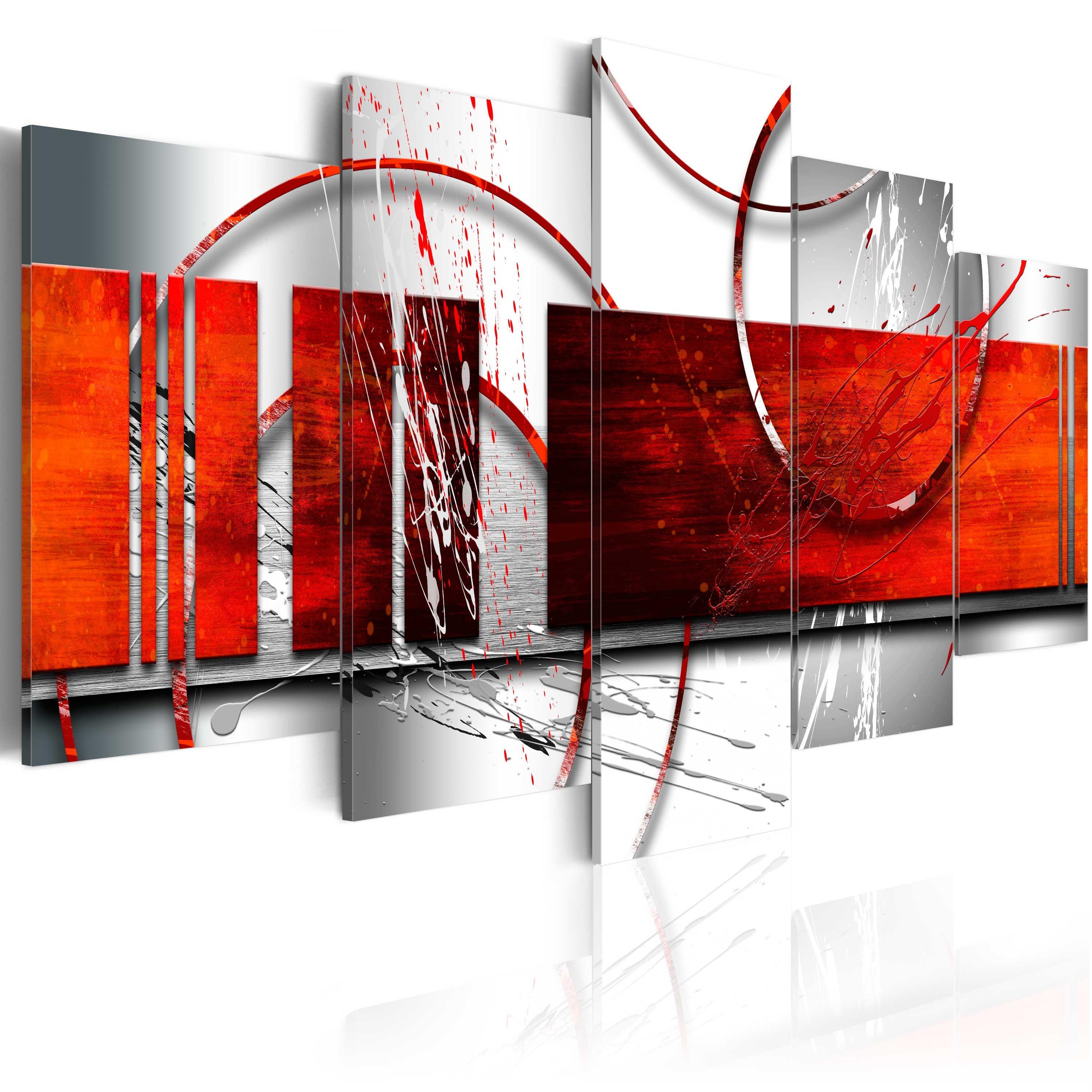 Billede - Emphasis: red theme - 225 x 112.5 cm - Premium Print billede