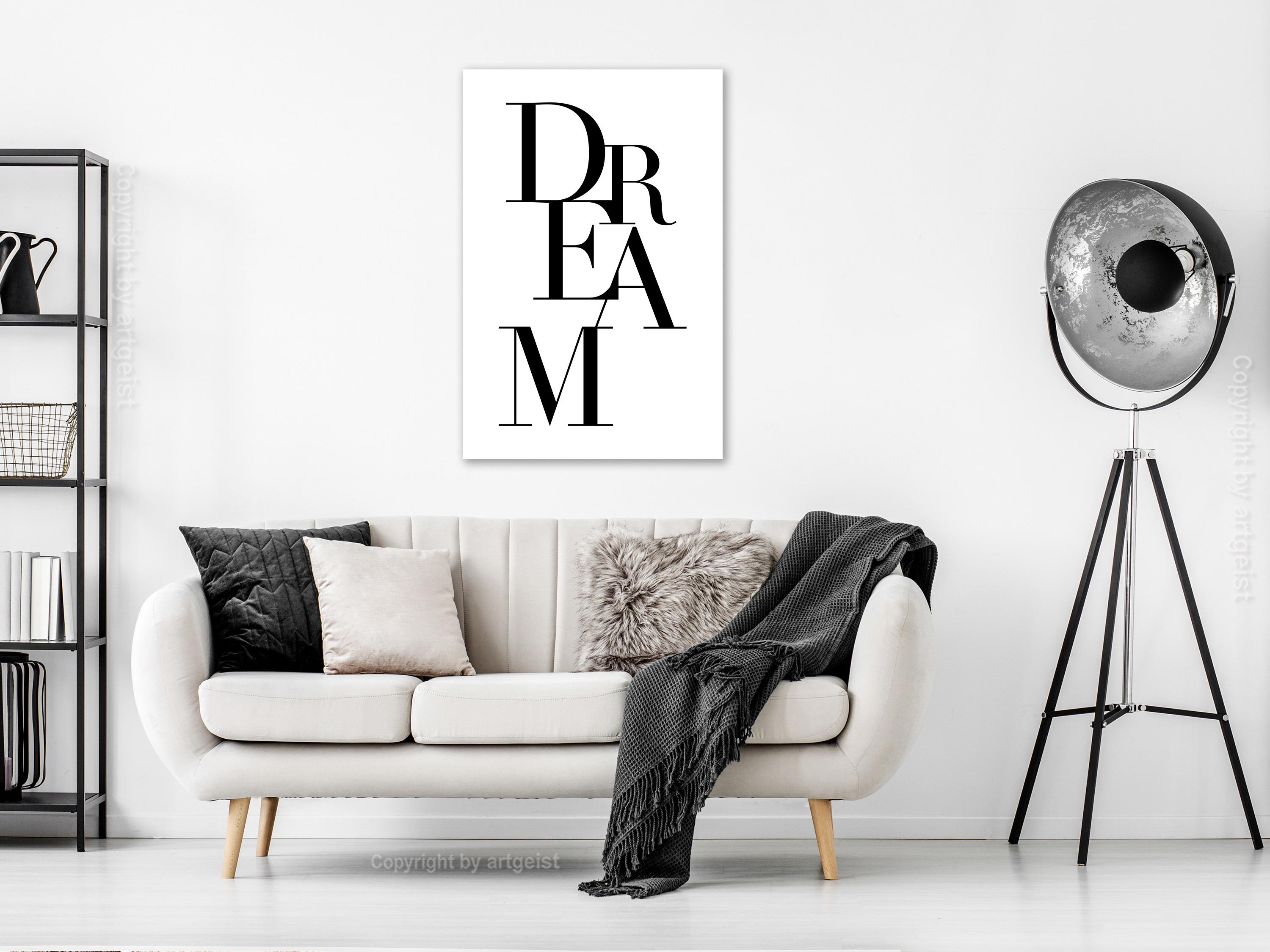 Billede - Black Dream (1 Part) Vertical - 60 x 90 cm - Premium Print billede