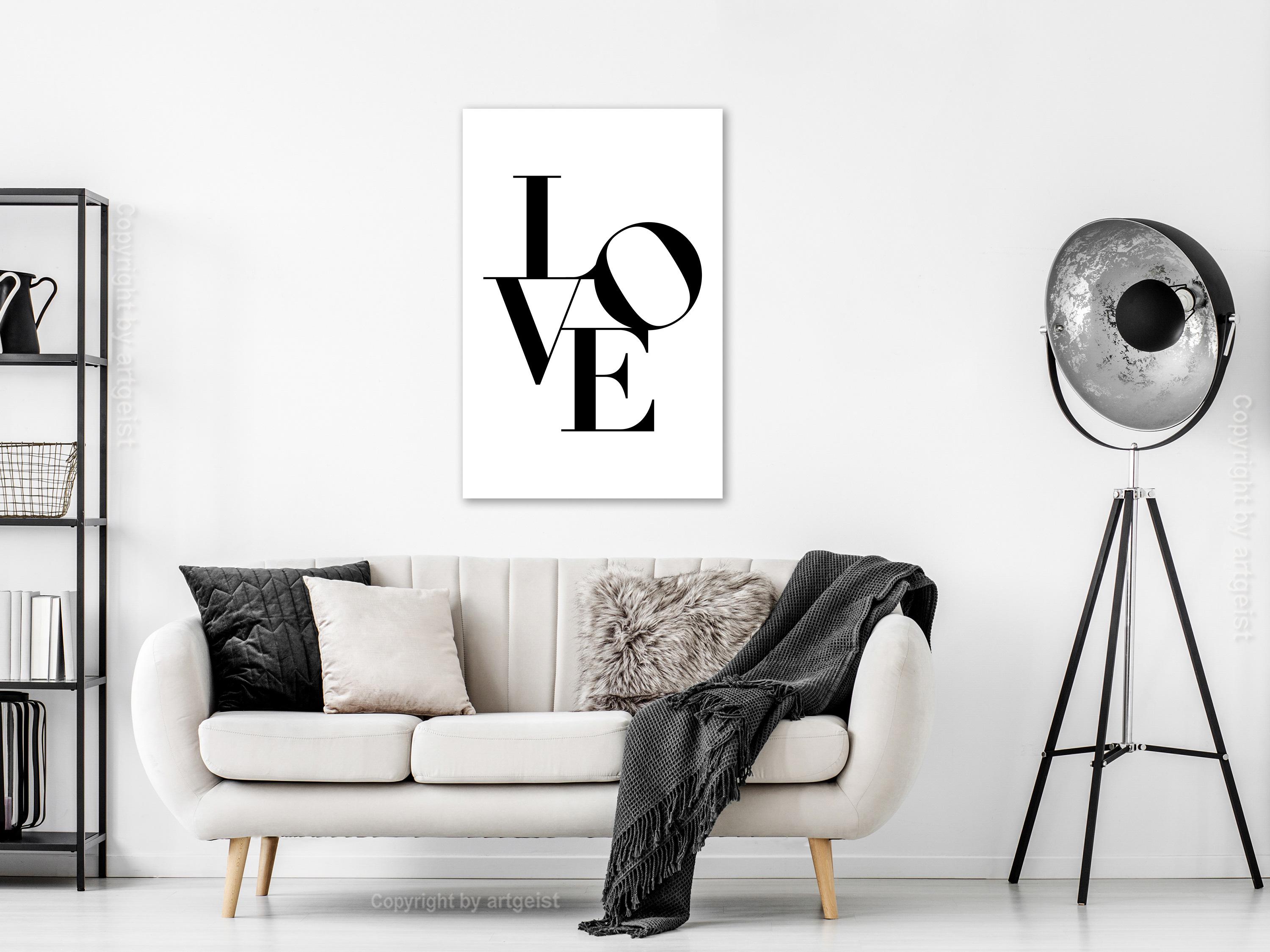 Billede - Twisted Love (1 Part) Vertical - 80 x 120 cm - Premium Print billede