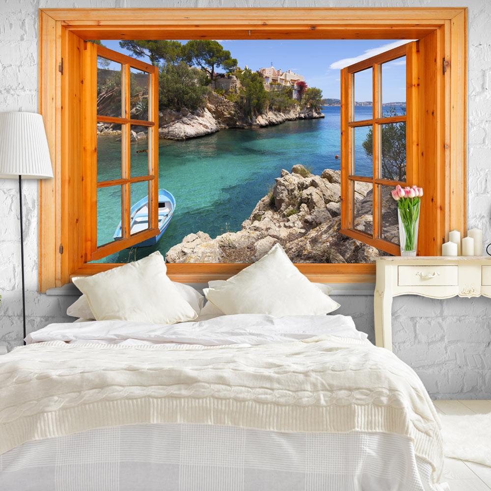 Fototapet - Mediterranean Landscape - 100 x 70 cm - Standard billede