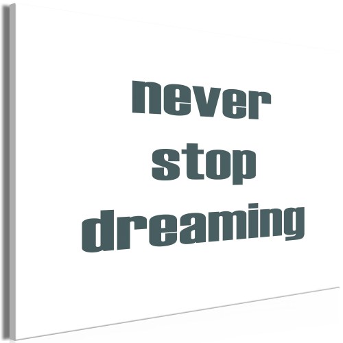 Lærredsbillede Never Stop Dreaming - wide