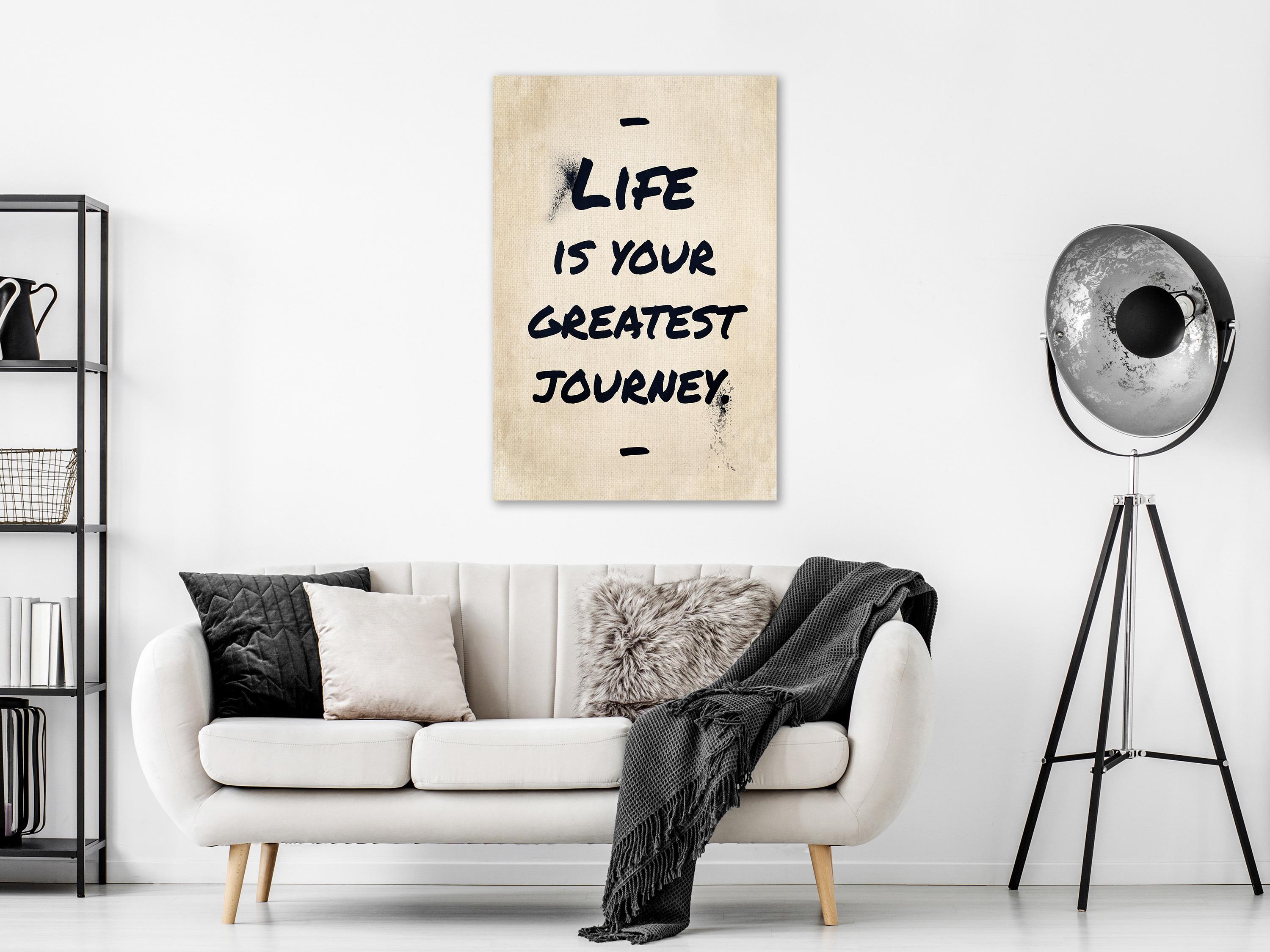 Billede - Life is Your Greates Journey (1 Part) Vertical - 20 x 30 cm - Standard billede