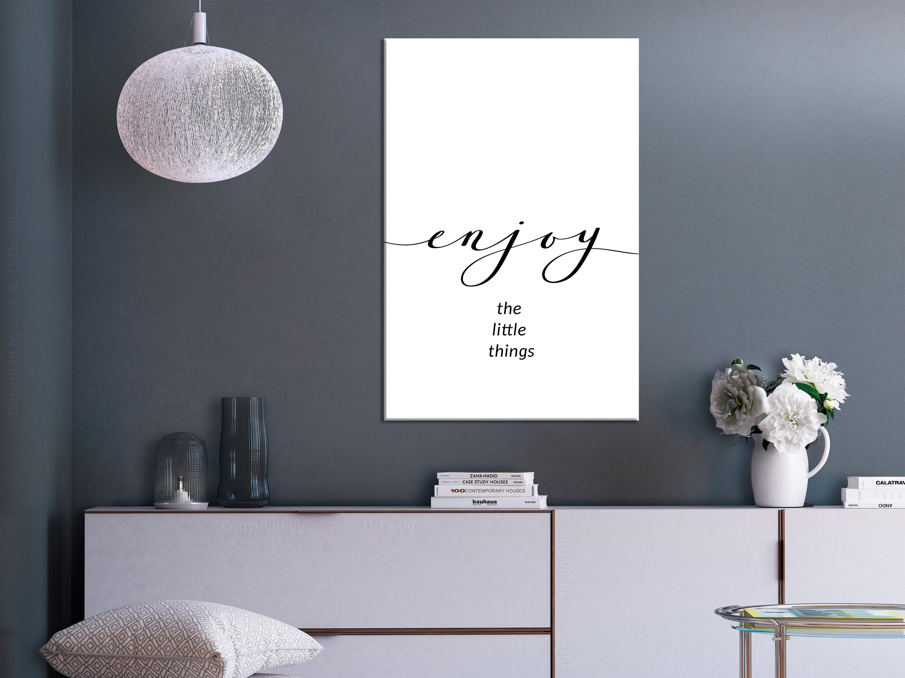 Billede - Enjoy the Little Things (1 Part) Vertical - 20 x 30 cm - Premium Print billede