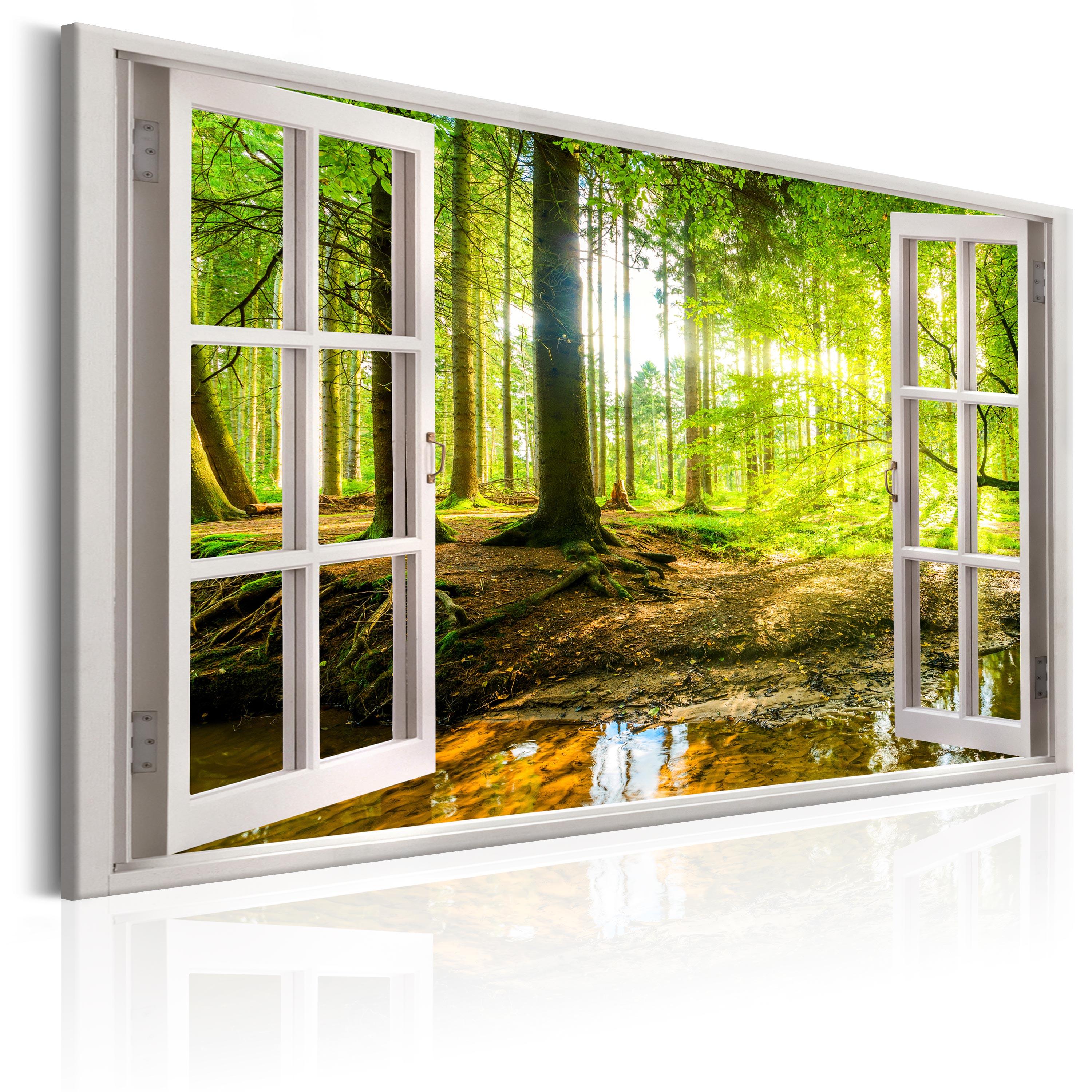 Billede Window: View Forest Premium Print