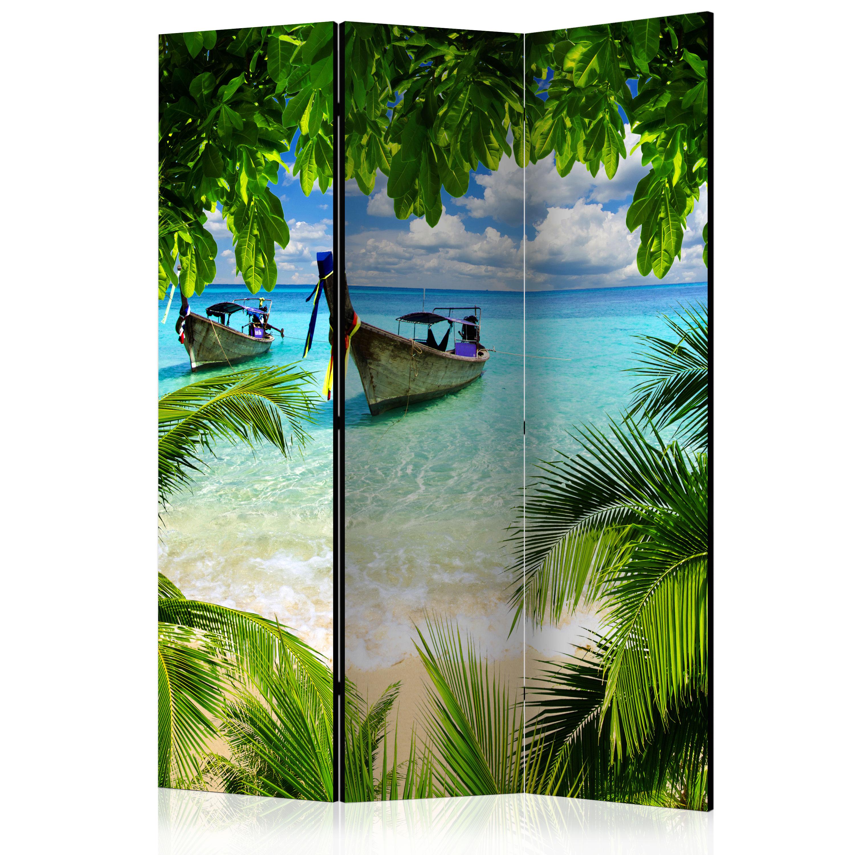 Skærmvæg - Tropical Paradise - 135 x 172 cm - Enkeltsiddet billede