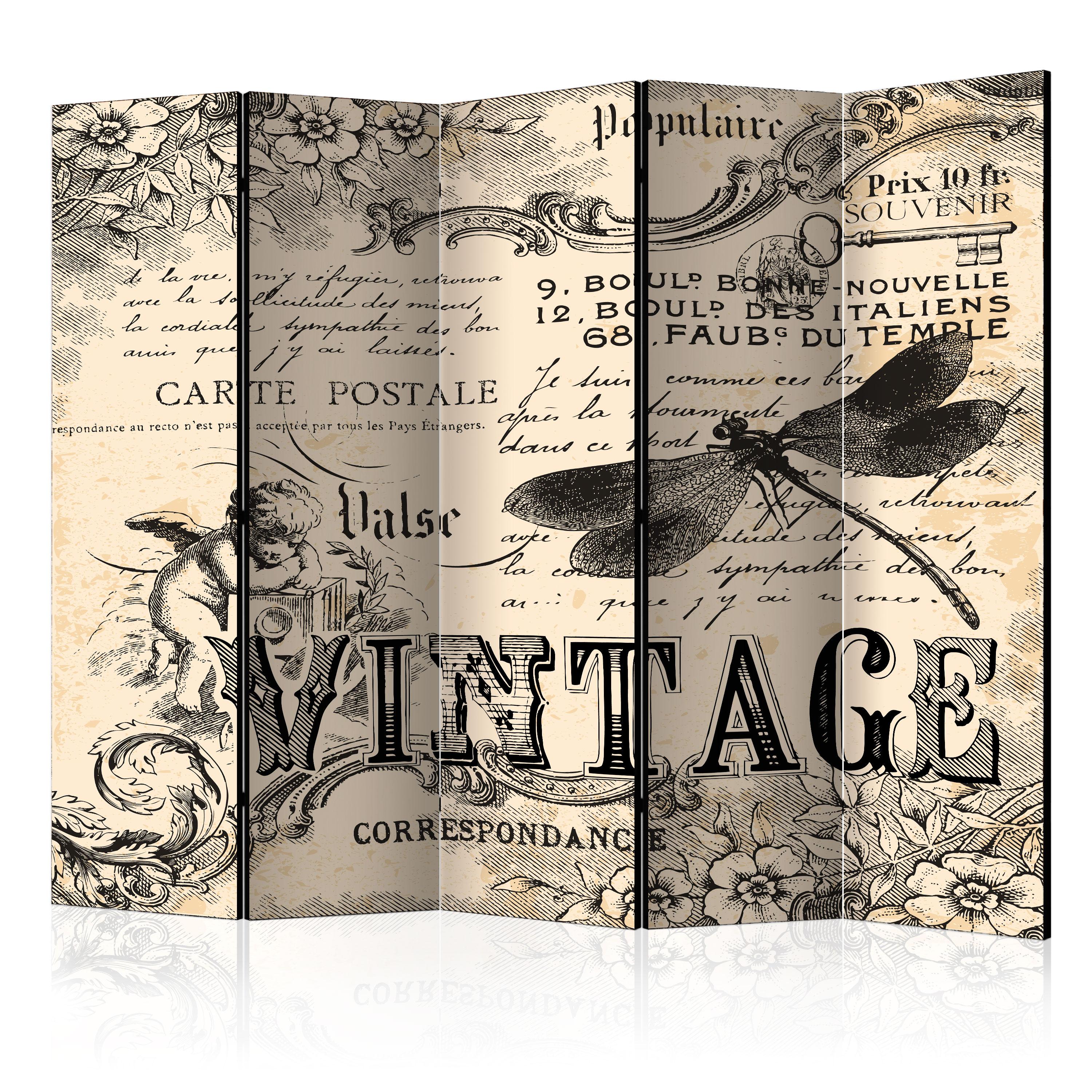 Skærmvæg Vintage Correspondence 225 172 Akustik