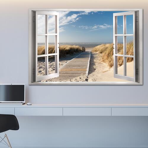 Billede - Window: View of the Beach