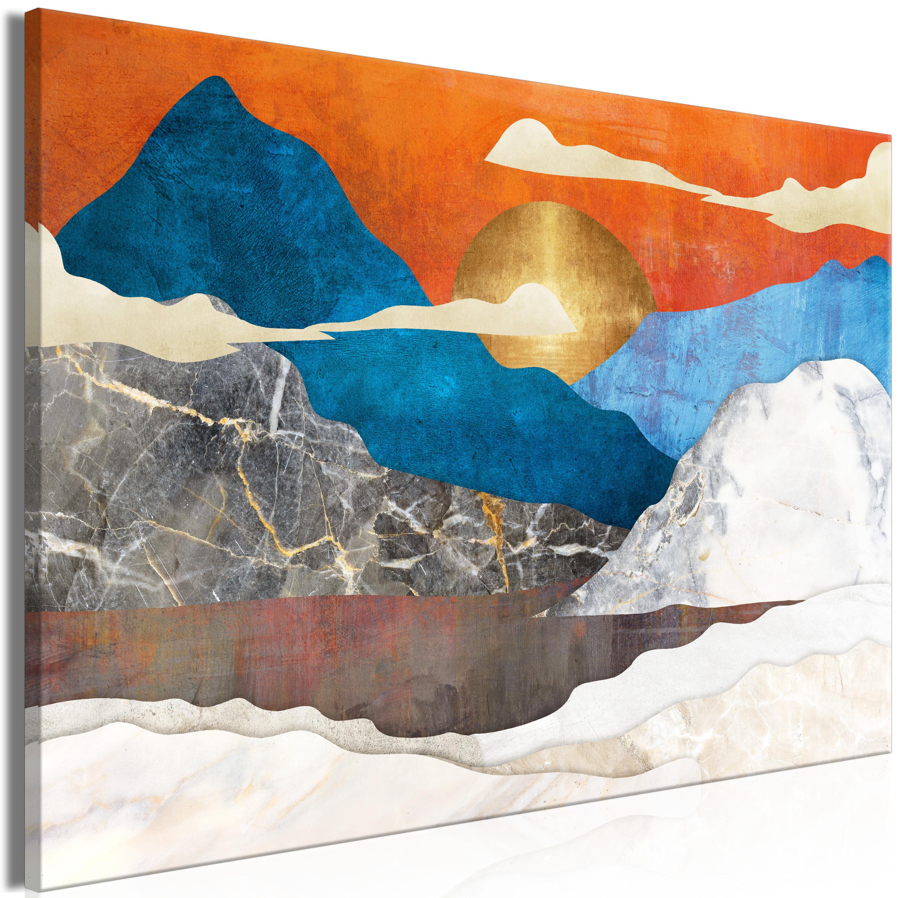 Billede - Mountain Idyll (1 Part) Wide - 90 x 60 cm - Standard billede