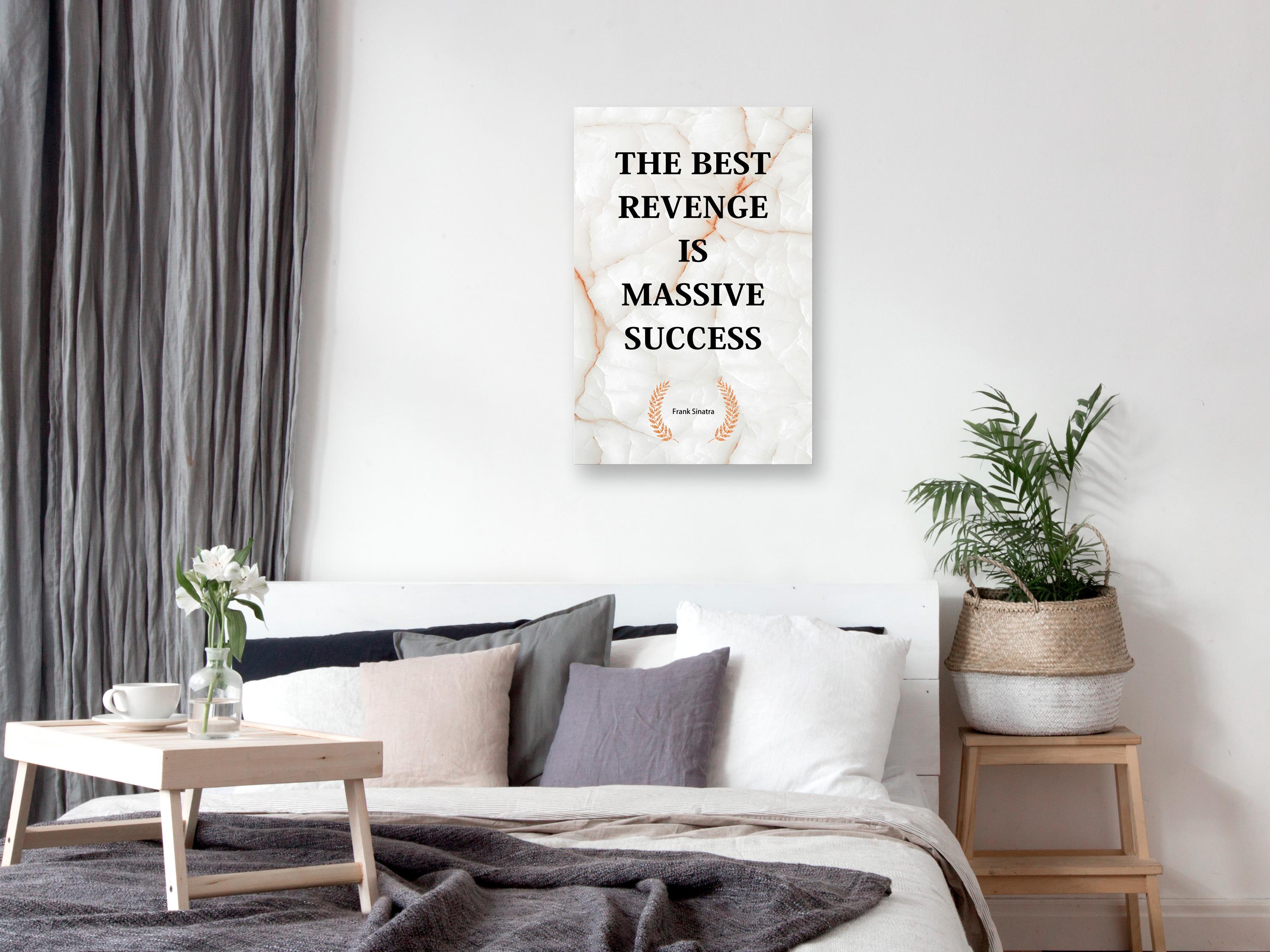 Billede - The Best Revenge Is Massive Success (1 Part) Vertical - 40 x 60 cm - Premium Print billede