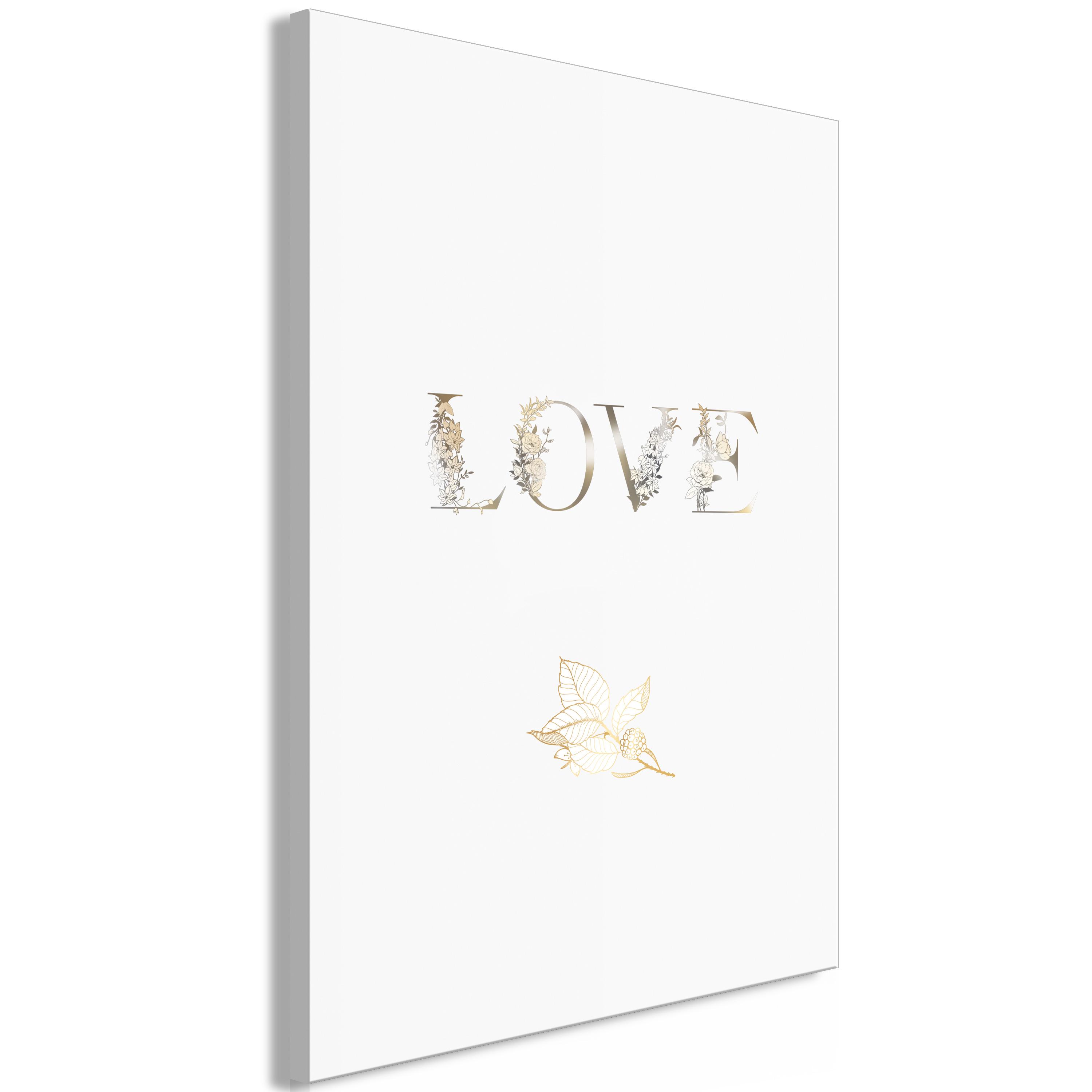 Billede - Love Is Strength (1 Part) Vertical - 60 x 90 cm - Standard billede