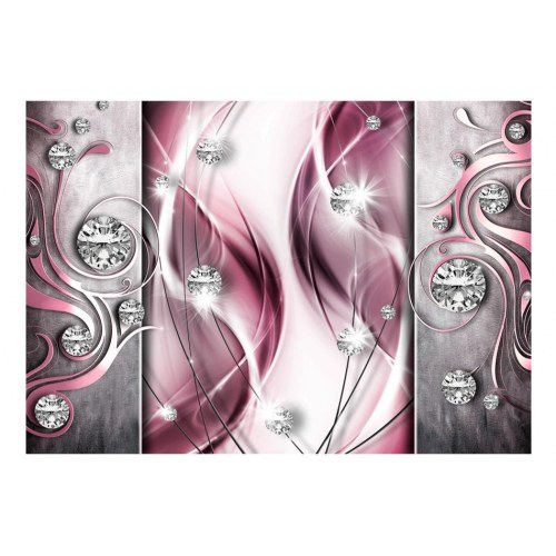 Fototapet - Pink and Diamonds