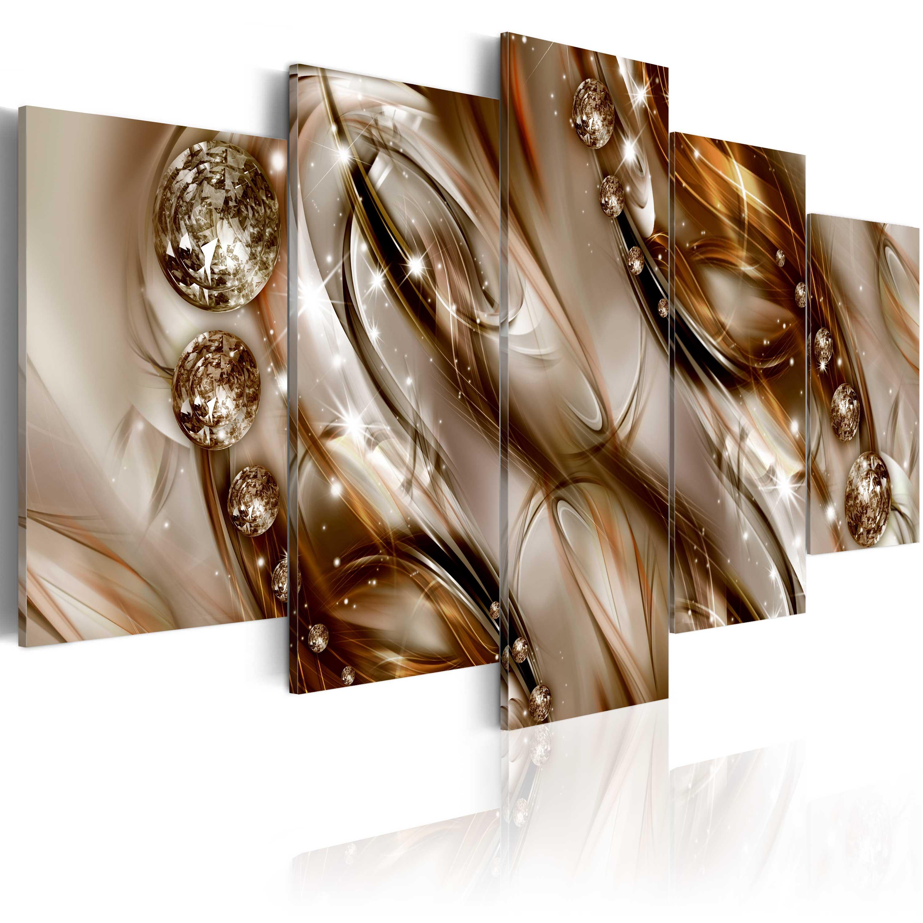 Billede - Brown tide - 200 x 100 cm - Premium Print billede