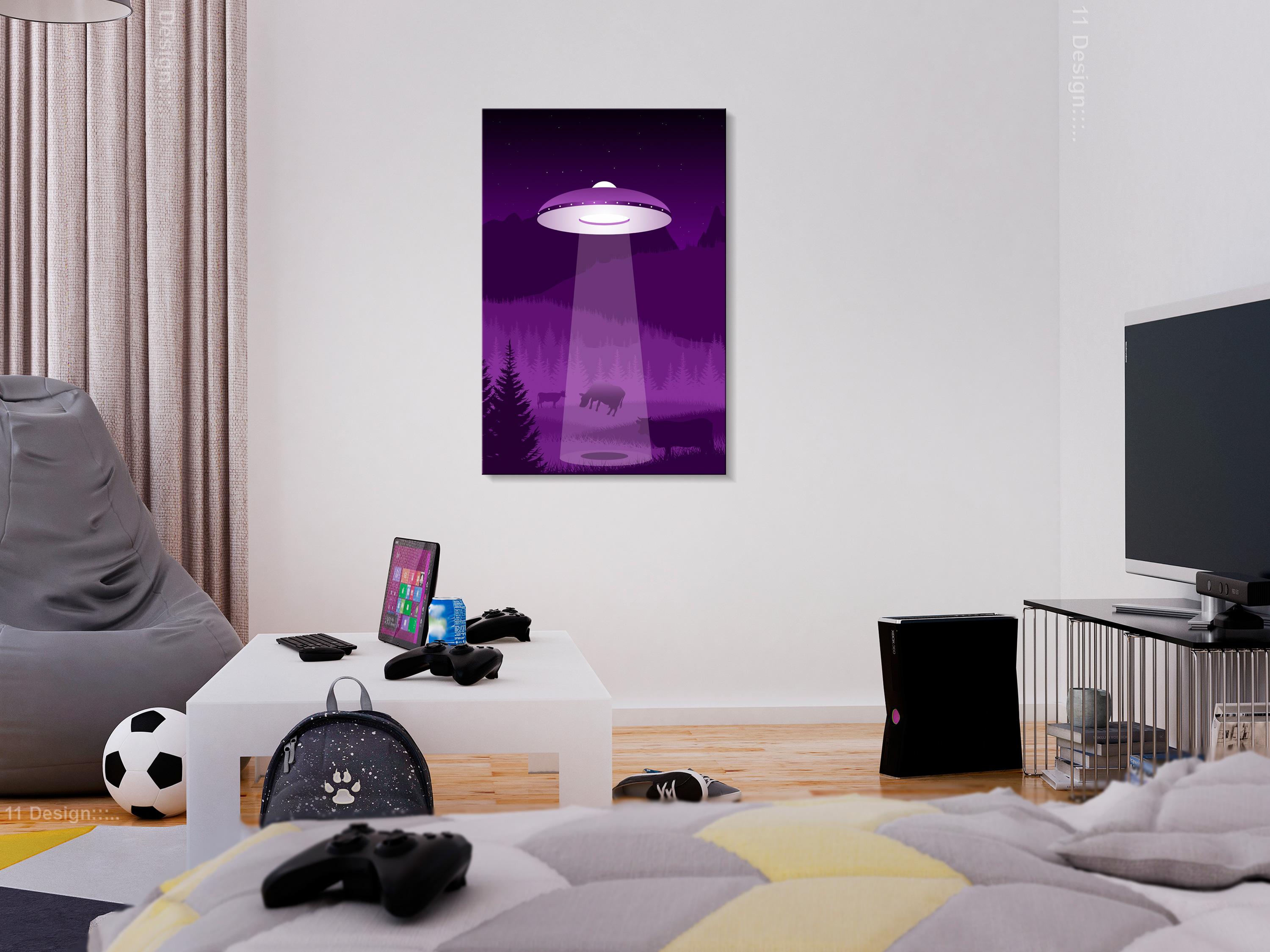 Billede - Ufo (1 Part) Vertical - 40 x 60 cm - Premium Print billede