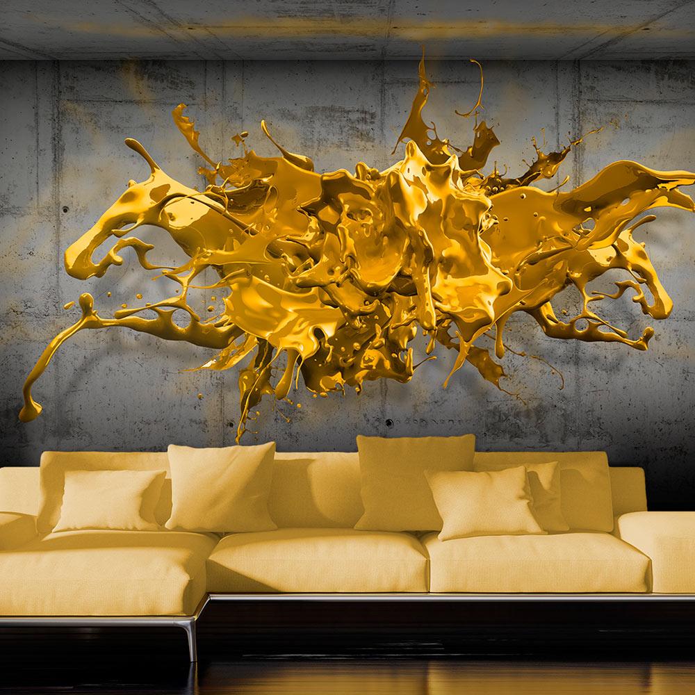 Fototapet Yellow Splash 150 X 105 Cm Standard