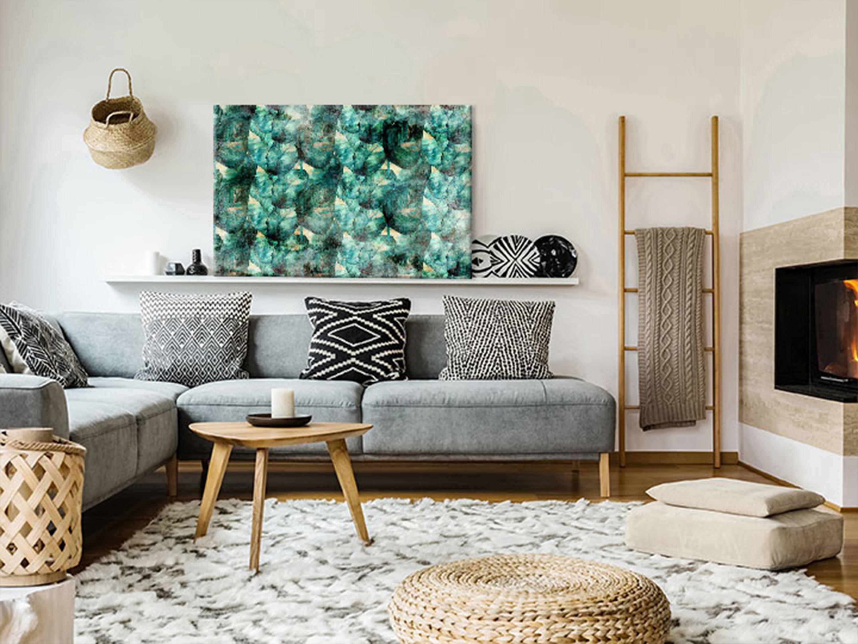 Billede - Green Thoughts (1 Part) Wide - 90 x 60 cm - Standard billede