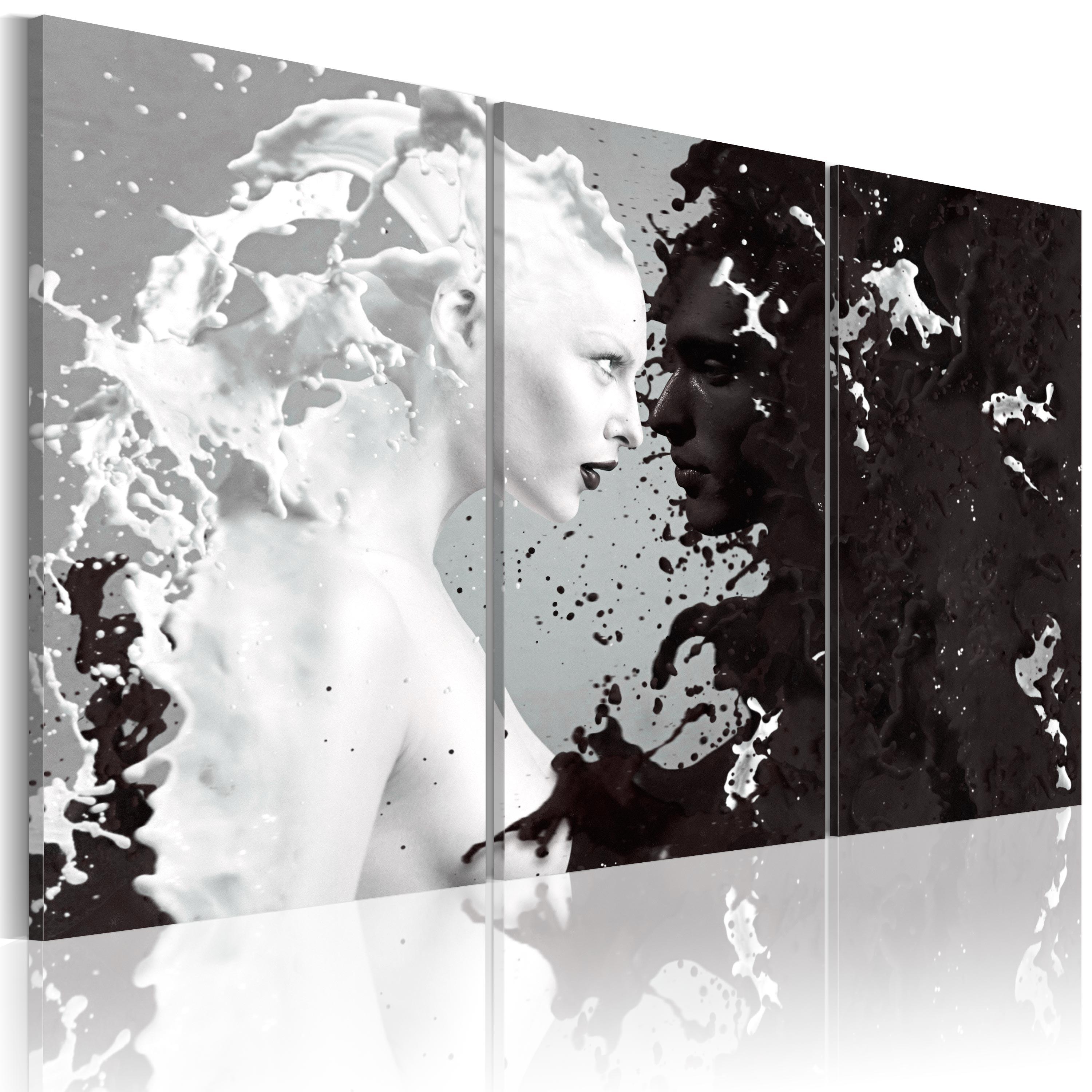 Billede - Milk & Choco - triptych - 60 x 40 cm - Standard billede