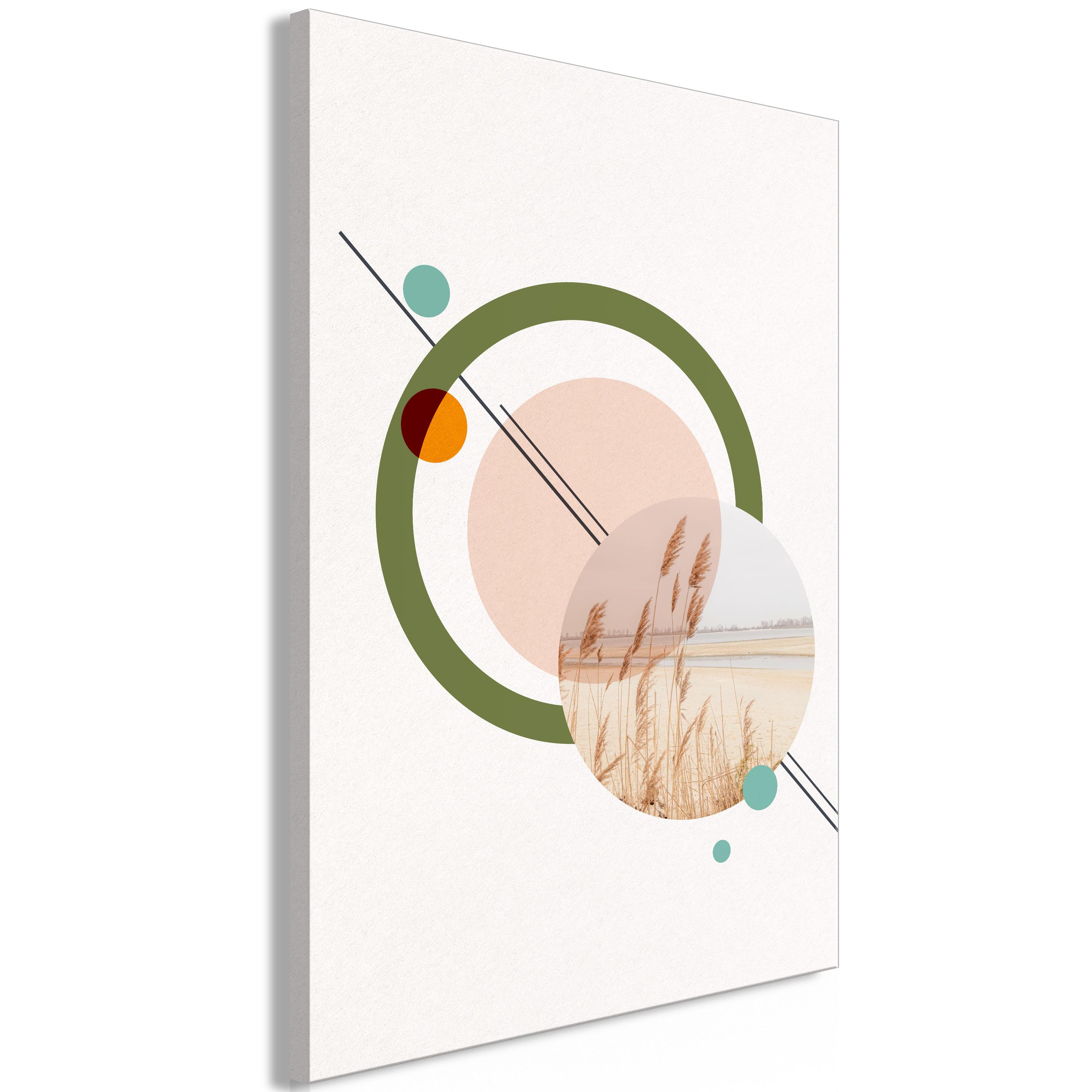 Billede - Geometric Landscape (1 Part) Vertical - 80 x 120 cm - Standard billede