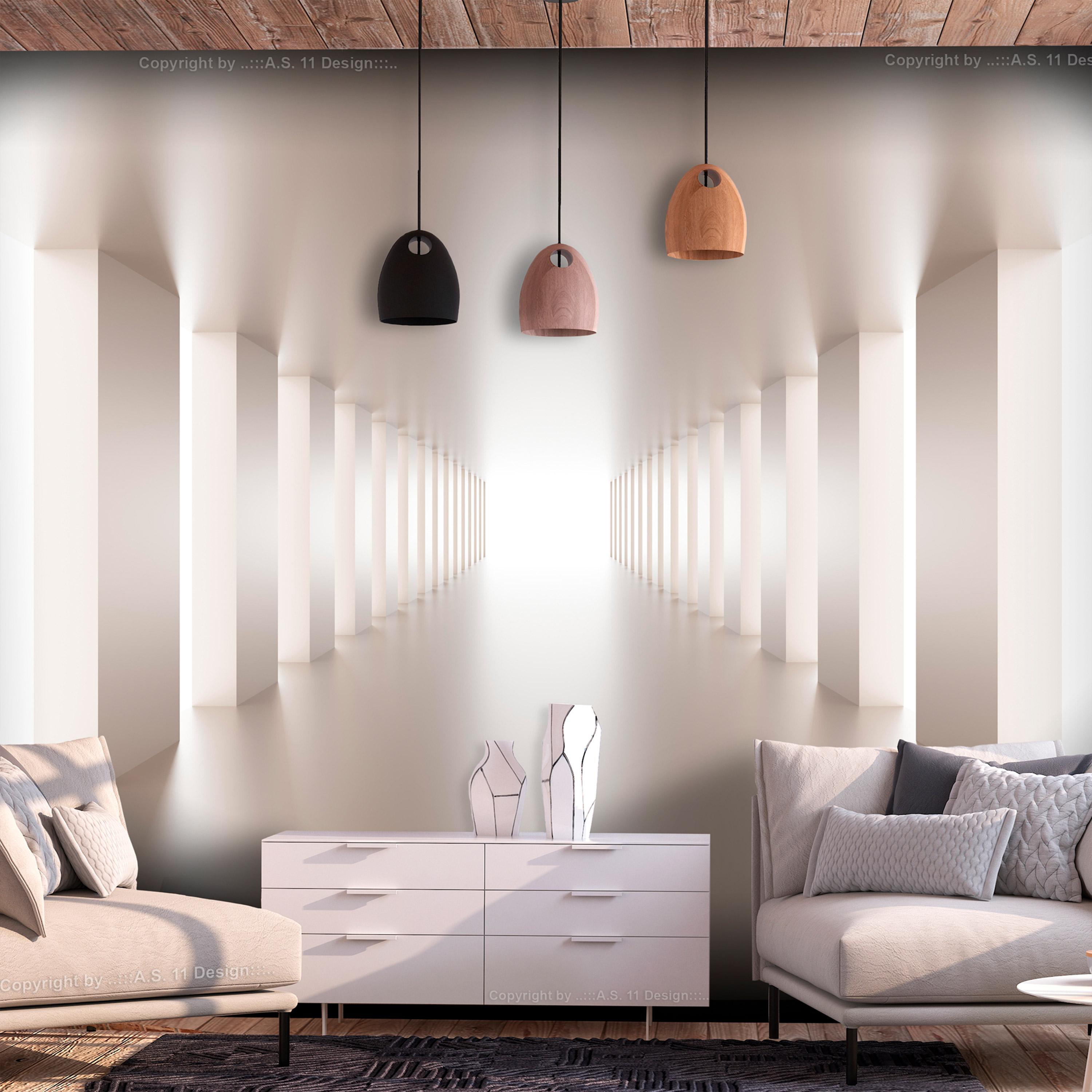 Fototapet - Sunny Tunnel - 100 x 70 cm - Premium billede