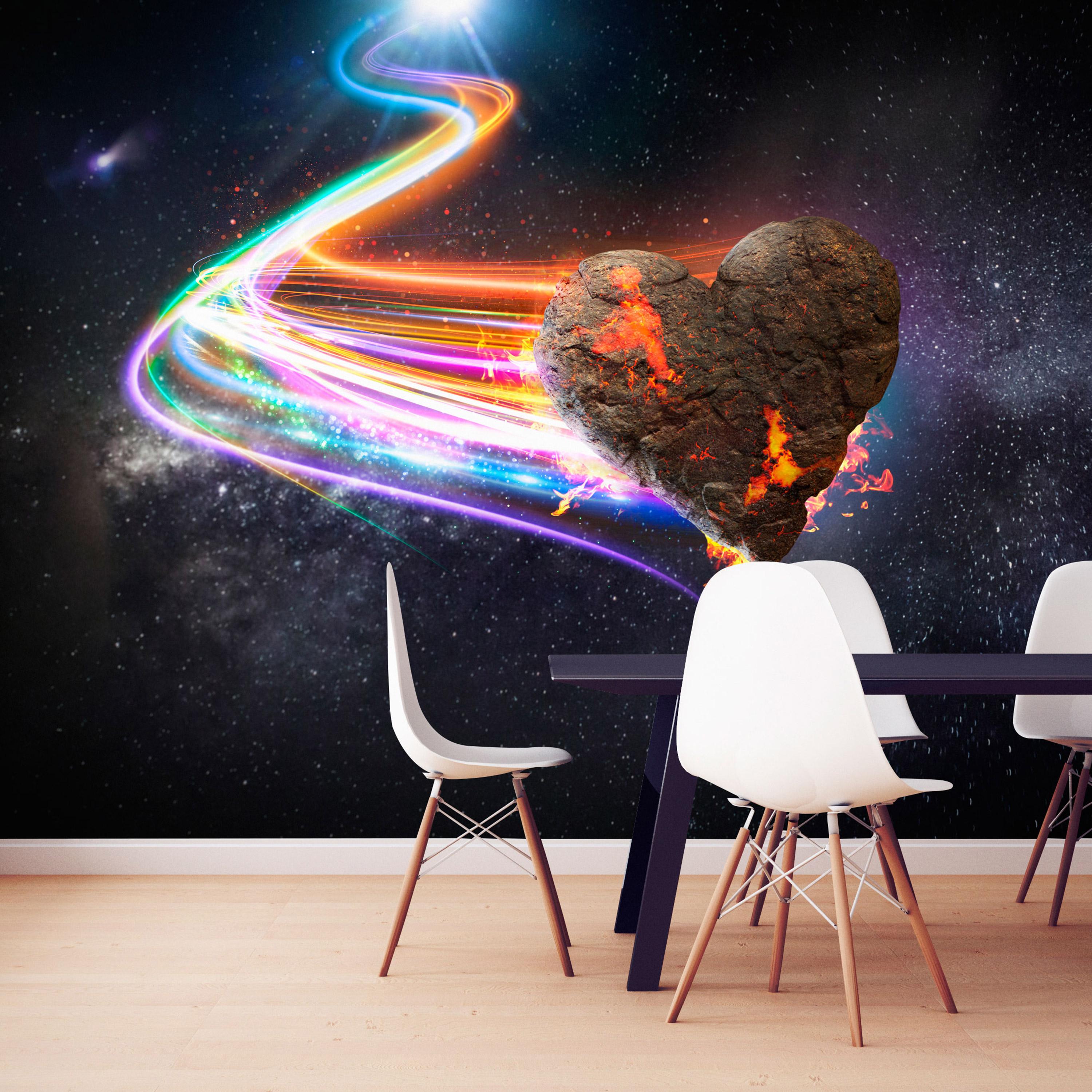 Fototapet - Love Meteorite (Colourful) - 250 x 175 cm - Standard billede