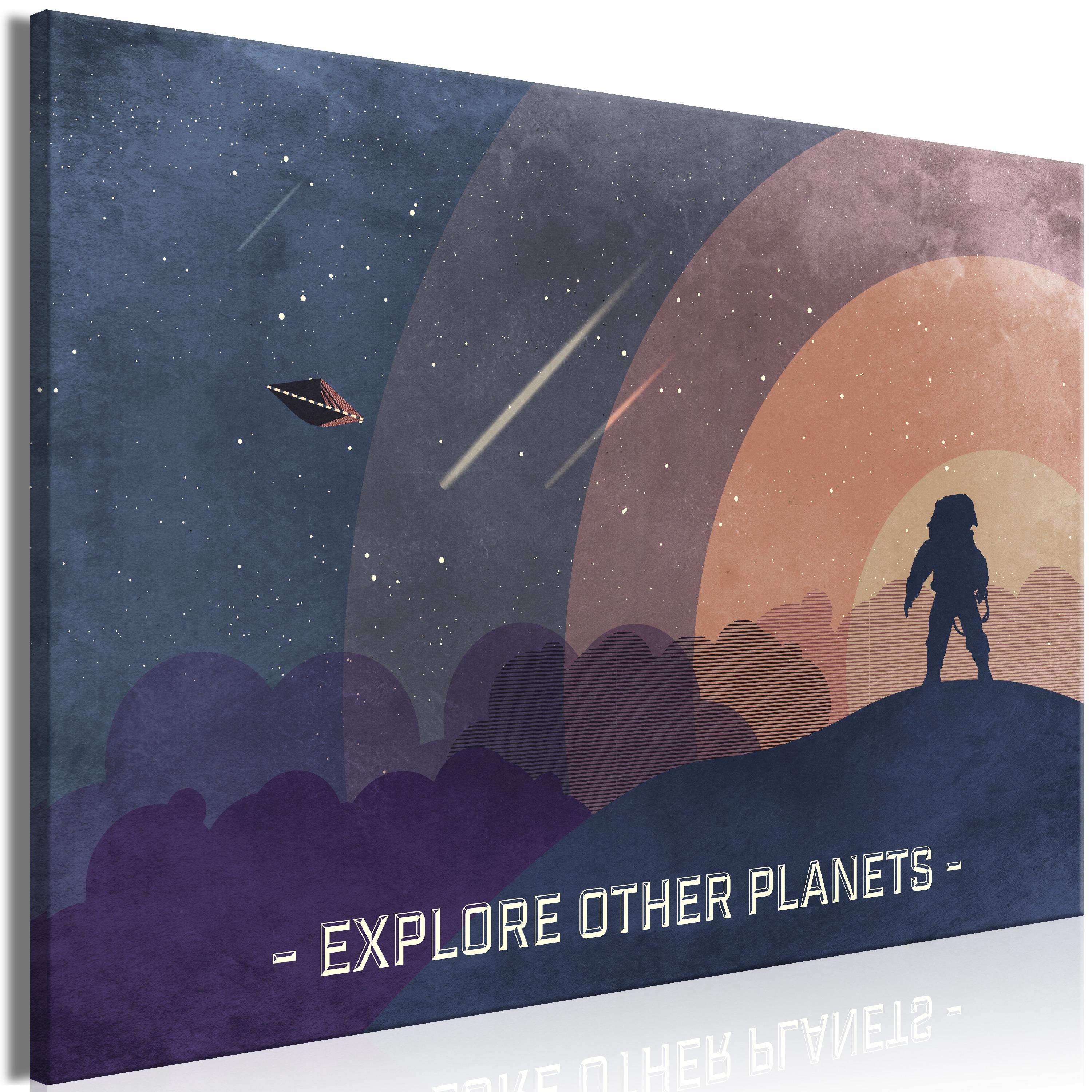 Billede - Explore Other Planets (1 Part) Wide - 60 x 40 cm - Premium Print billede