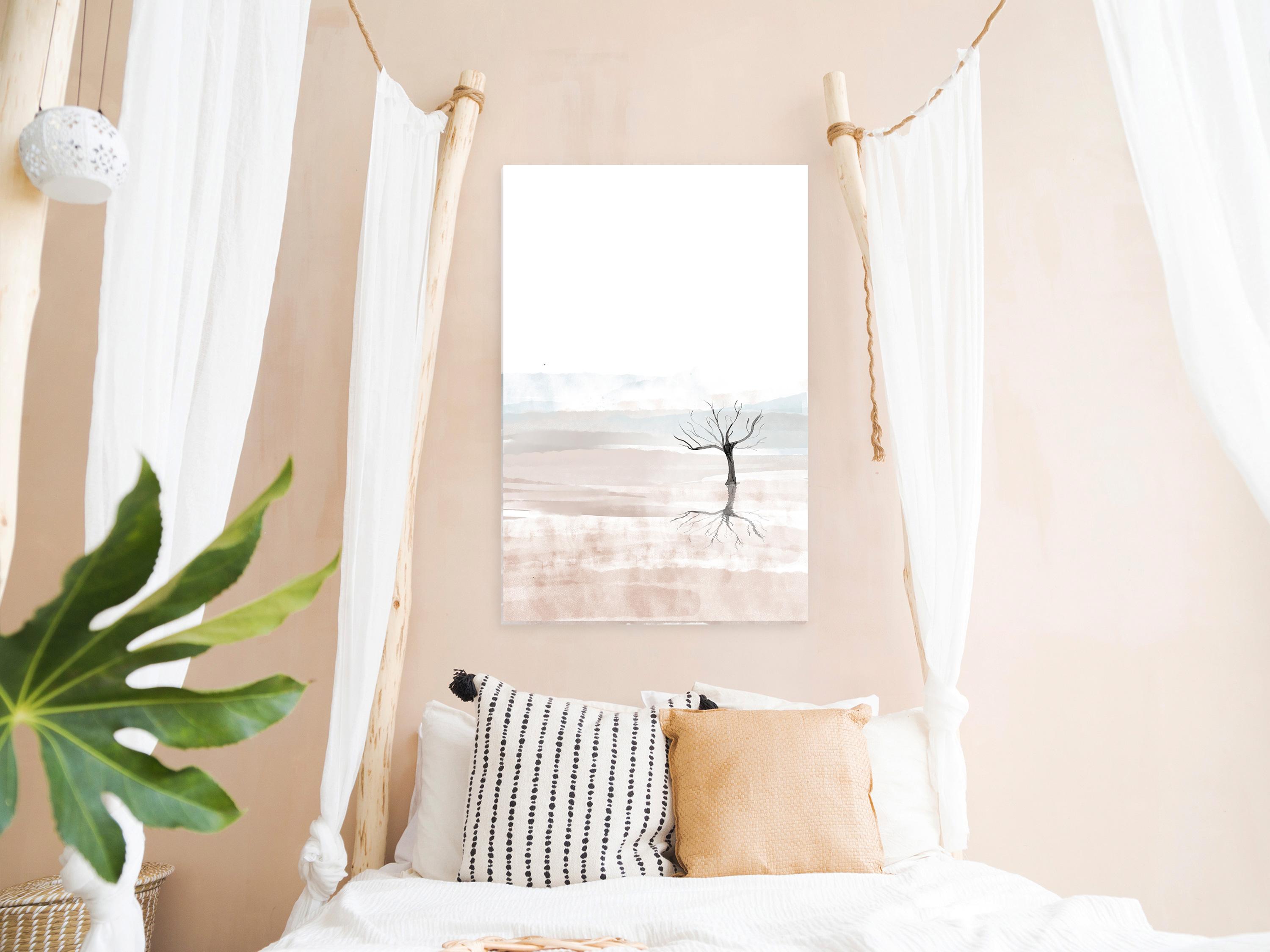 Billede - Watercolor Landscape (1 Part) Vertical - 20 x 30 cm - Standard billede