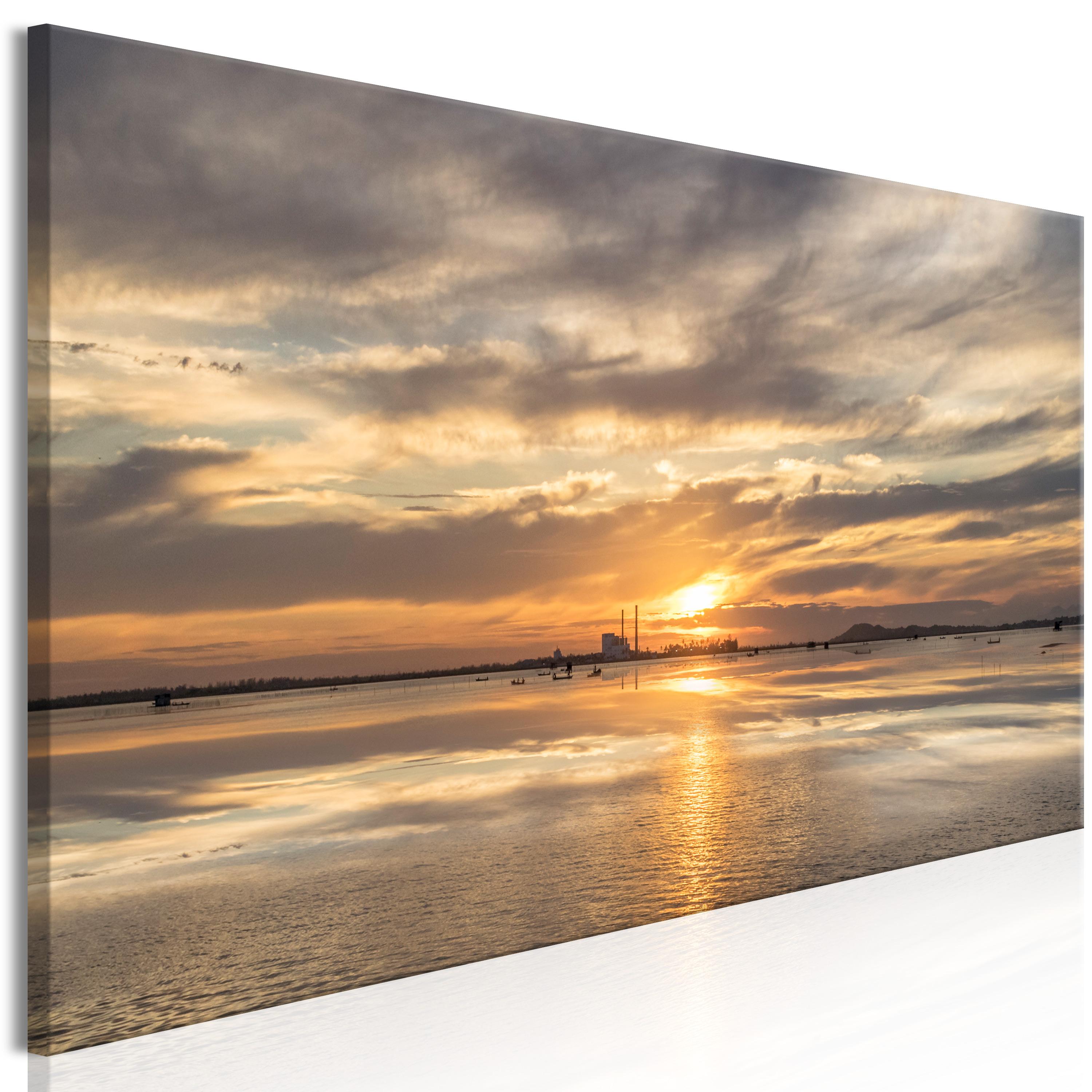 Billede - Cloudy Evening (1 Part) Narrow - 135 x 45 cm - Standard billede