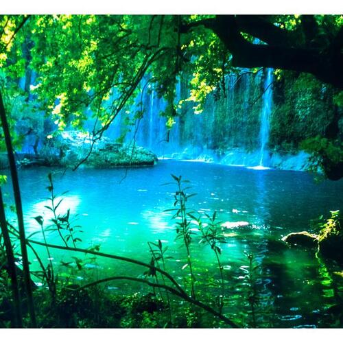 Fototapet - Kursunlu Waterfalls (Antalya, Turkey)