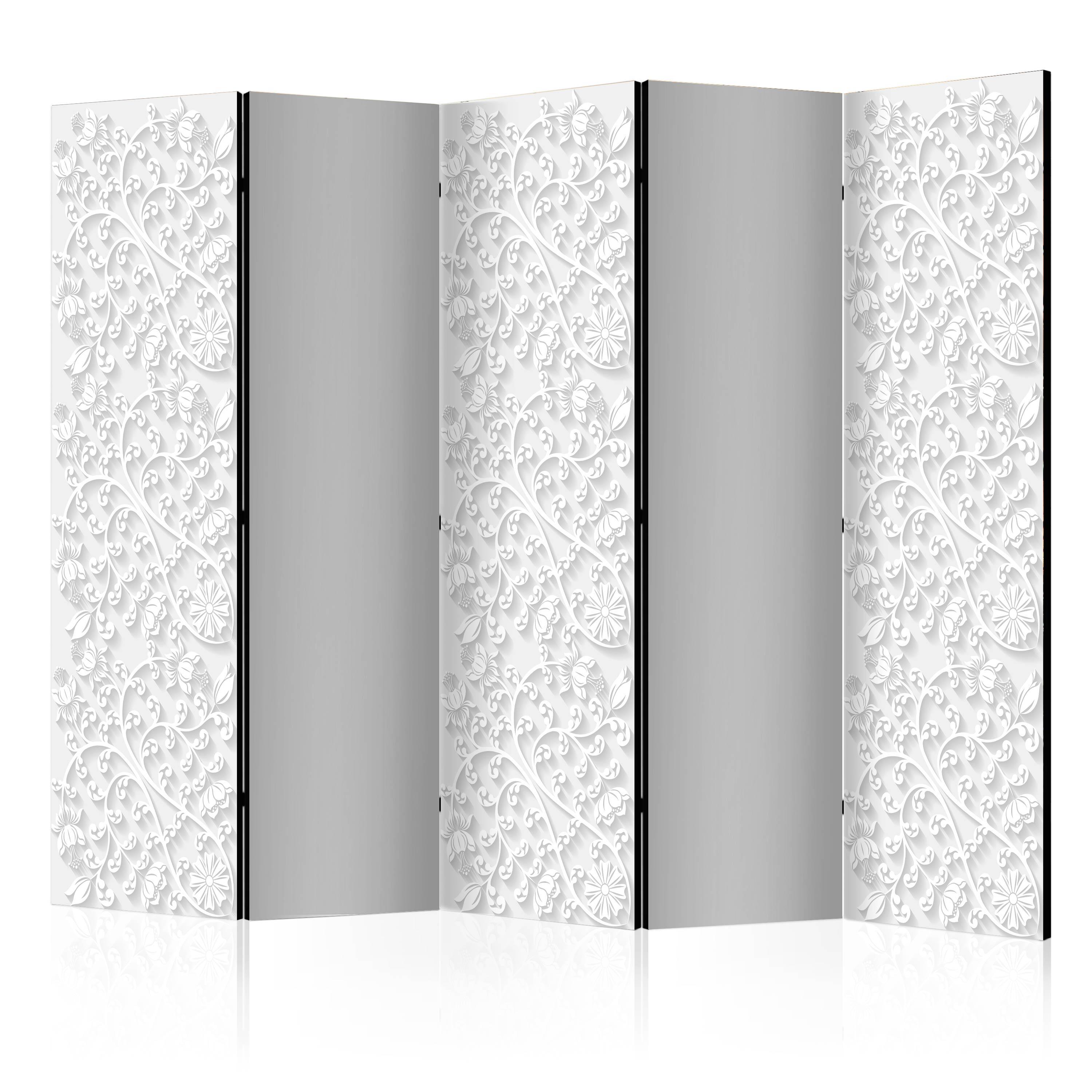 Skærmvæg – Room divider – Floral pattern II – 225 x 172 cm – Dobbeltsidet
