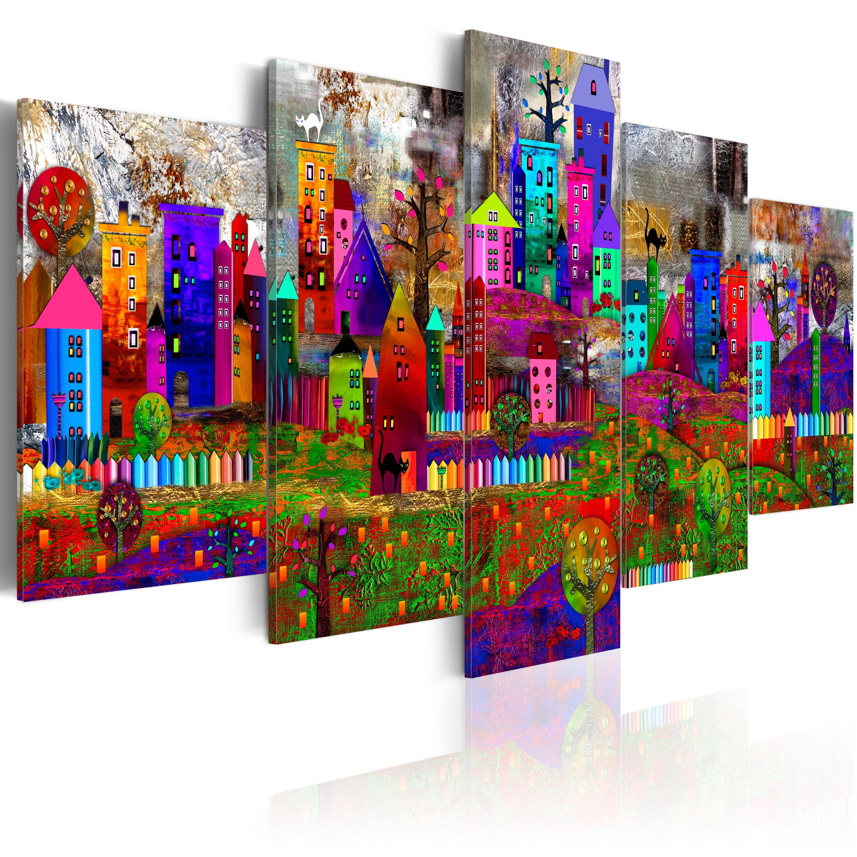 Billede - The City of Expression - 200 x 100 cm - Premium Print billede