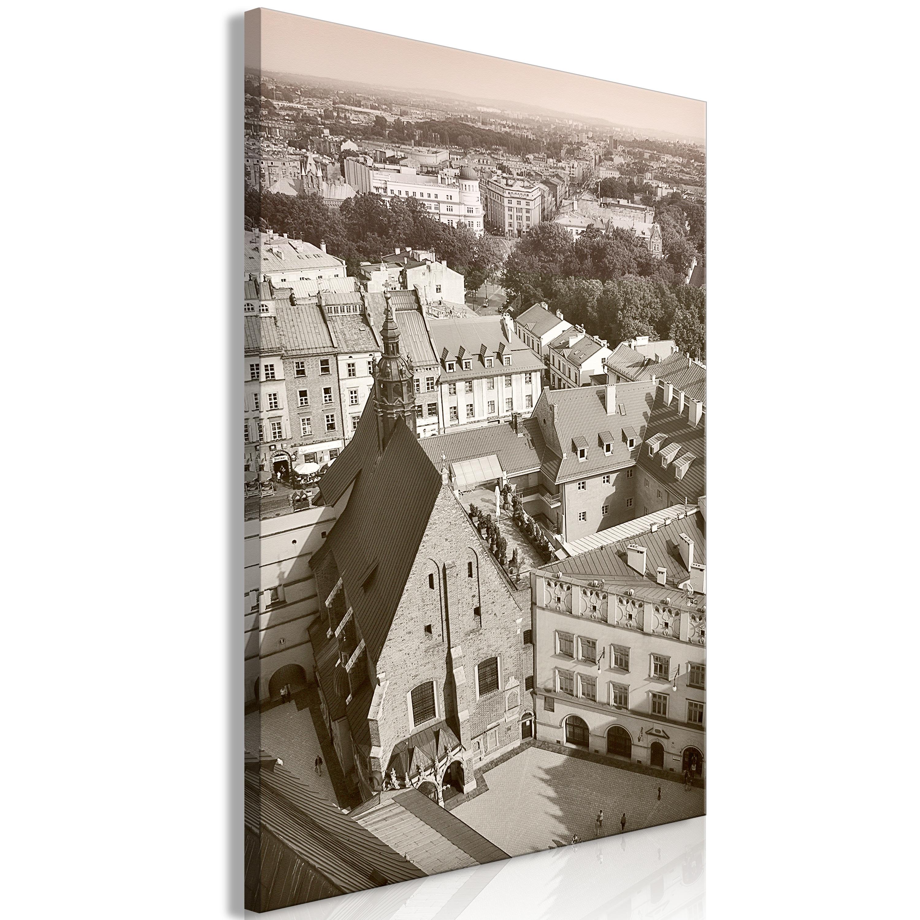 Billede - Cracow: Old City (1 Part) Vertical - 40 x 60 cm - Premium Print billede