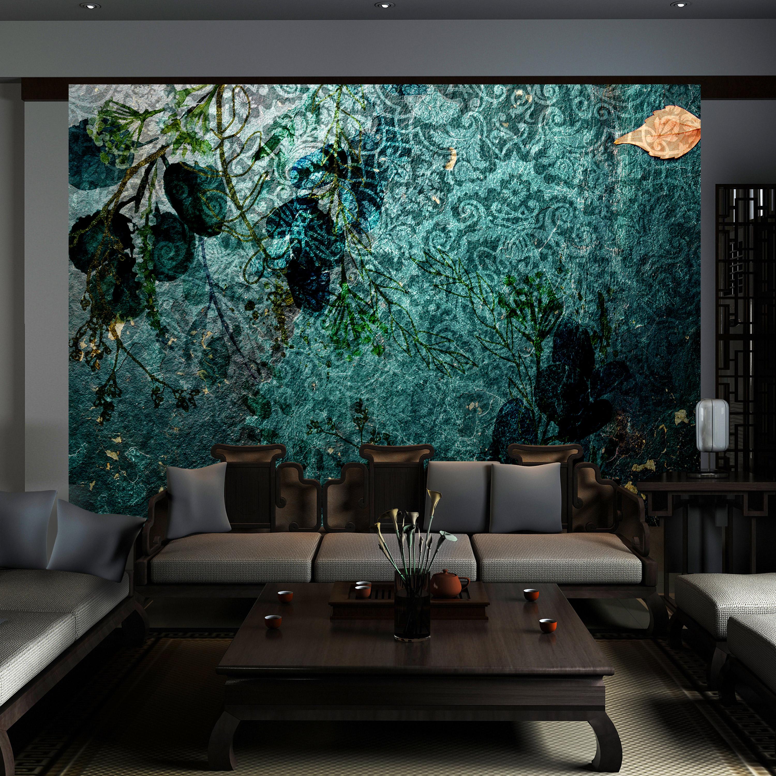 Fototapet - Emerald Garden - 300 x 210 cm - Standard billede