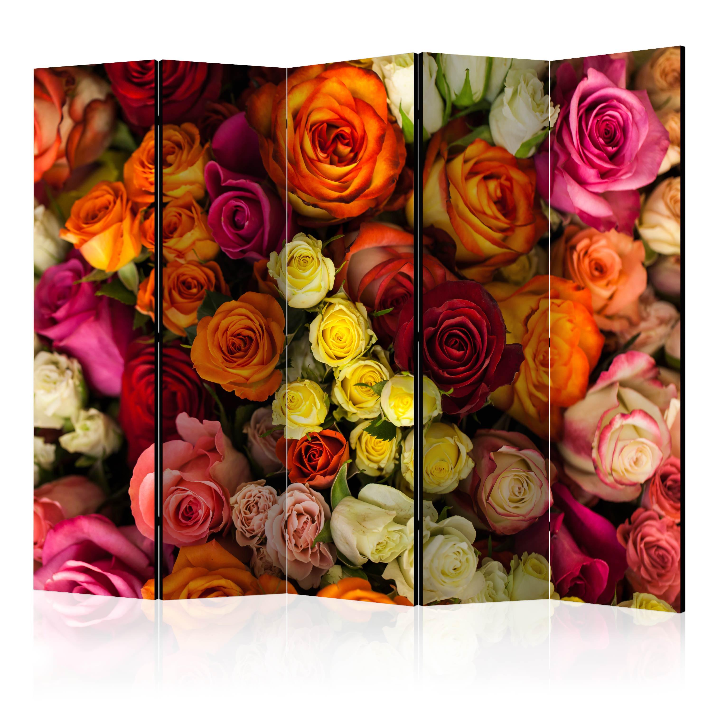 Skærmvæg – Bouquet of Roses II – 225 x 172 cm – Akustik