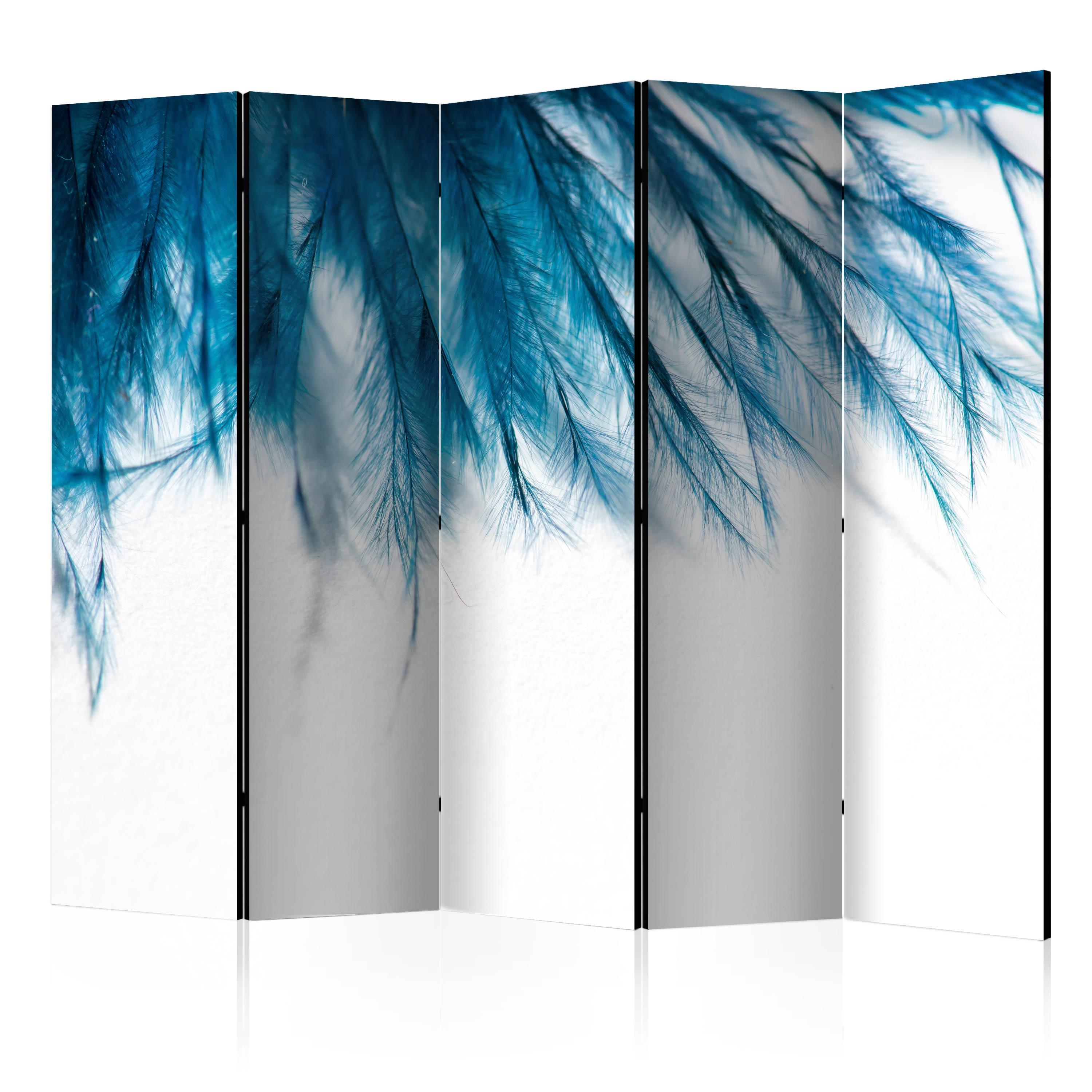 Skærmvæg – Sapphire Feathers II – 225 x 172 cm – Enkeltsiddet