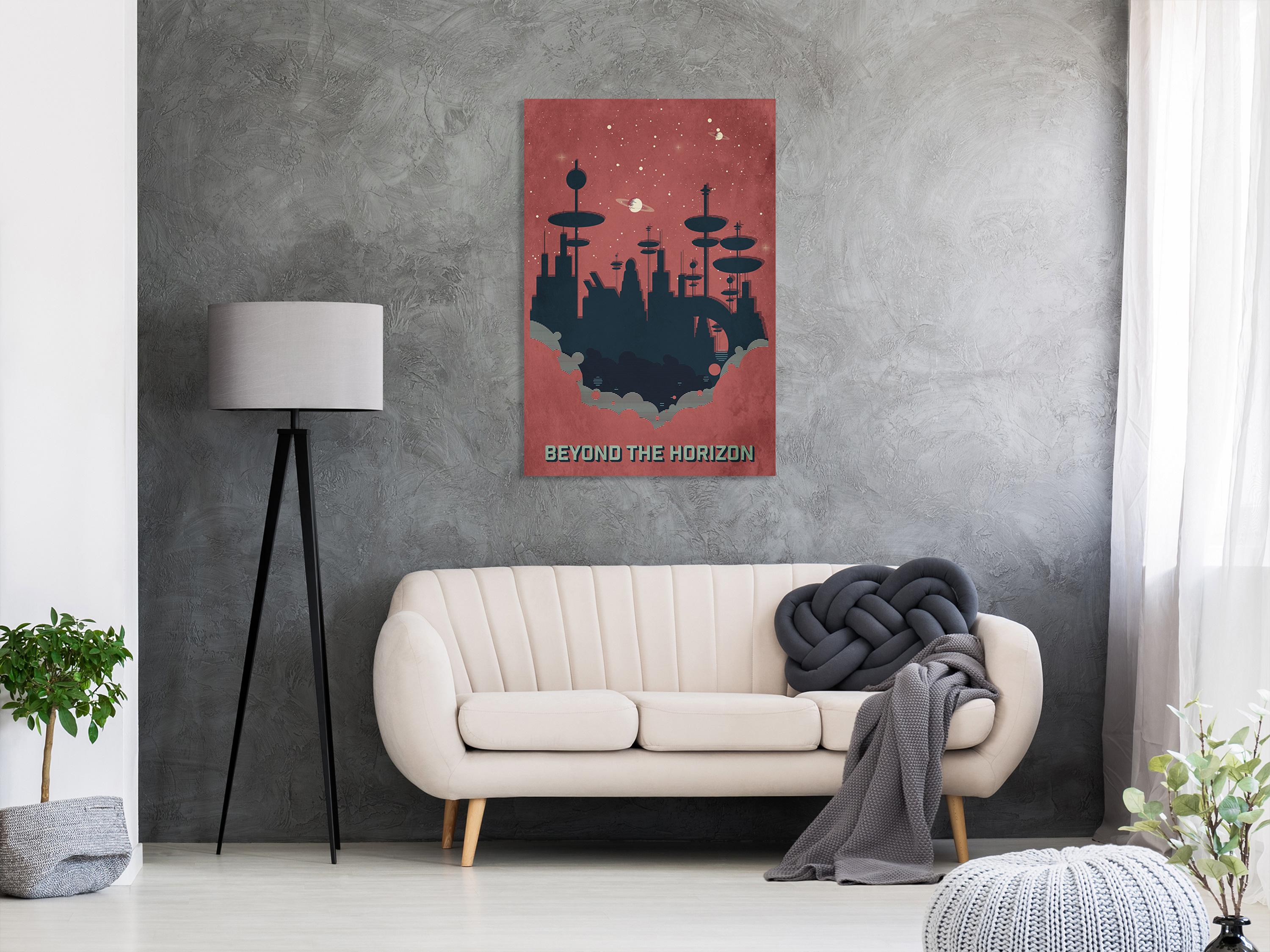 Billede - Beyond the Horizon (1 Part) Vertical - 60 x 90 cm - Premium Print billede