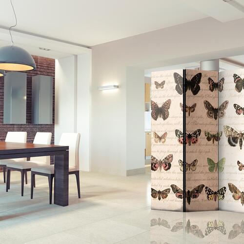 Skærmvæg - Retro Style: Butterflies