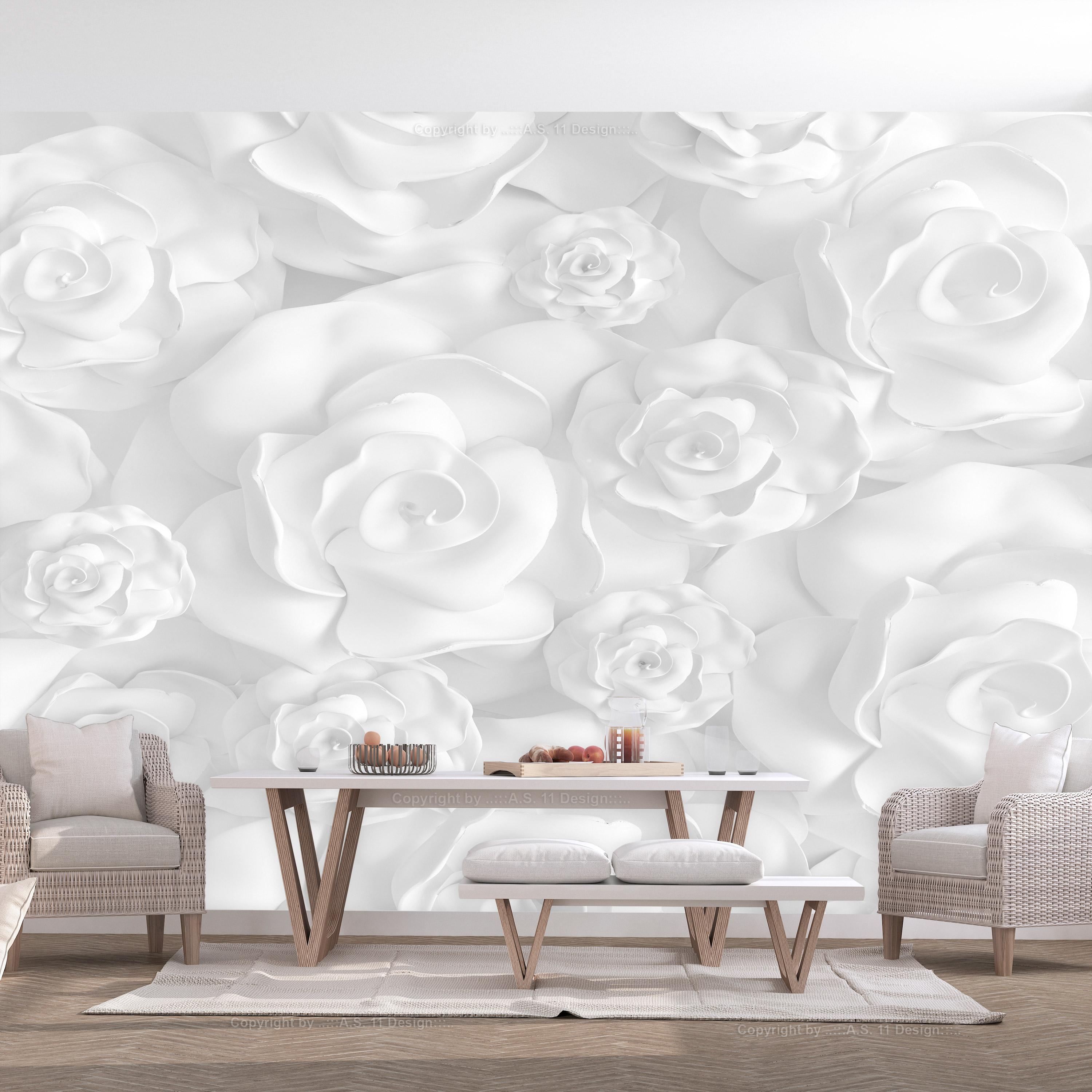 Fototapet - Plaster Flowers - 147 x 105 cm - Selvklæbende billede