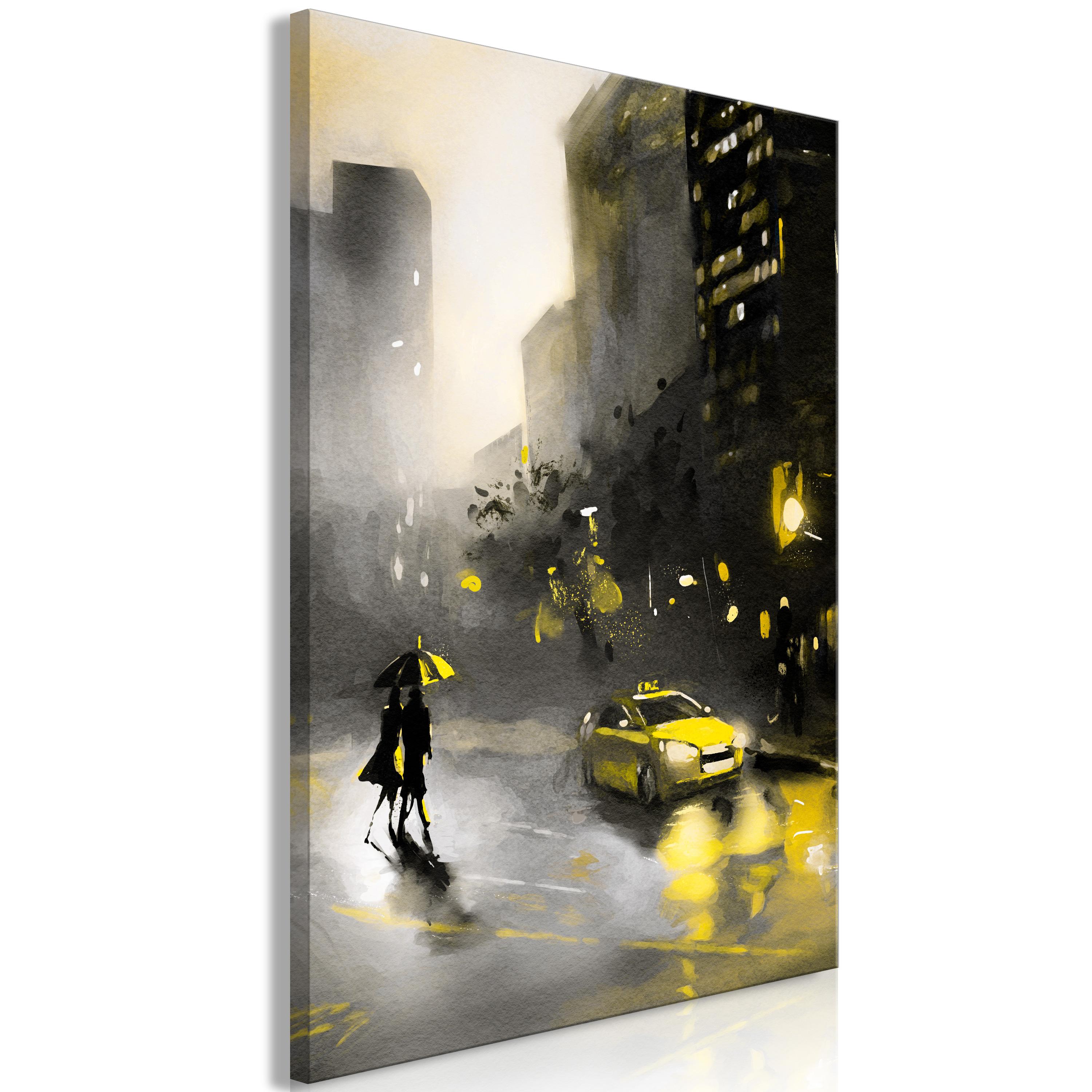 Billede - City Glow (1 Part) Vertical - 60 x 90 cm - Standard