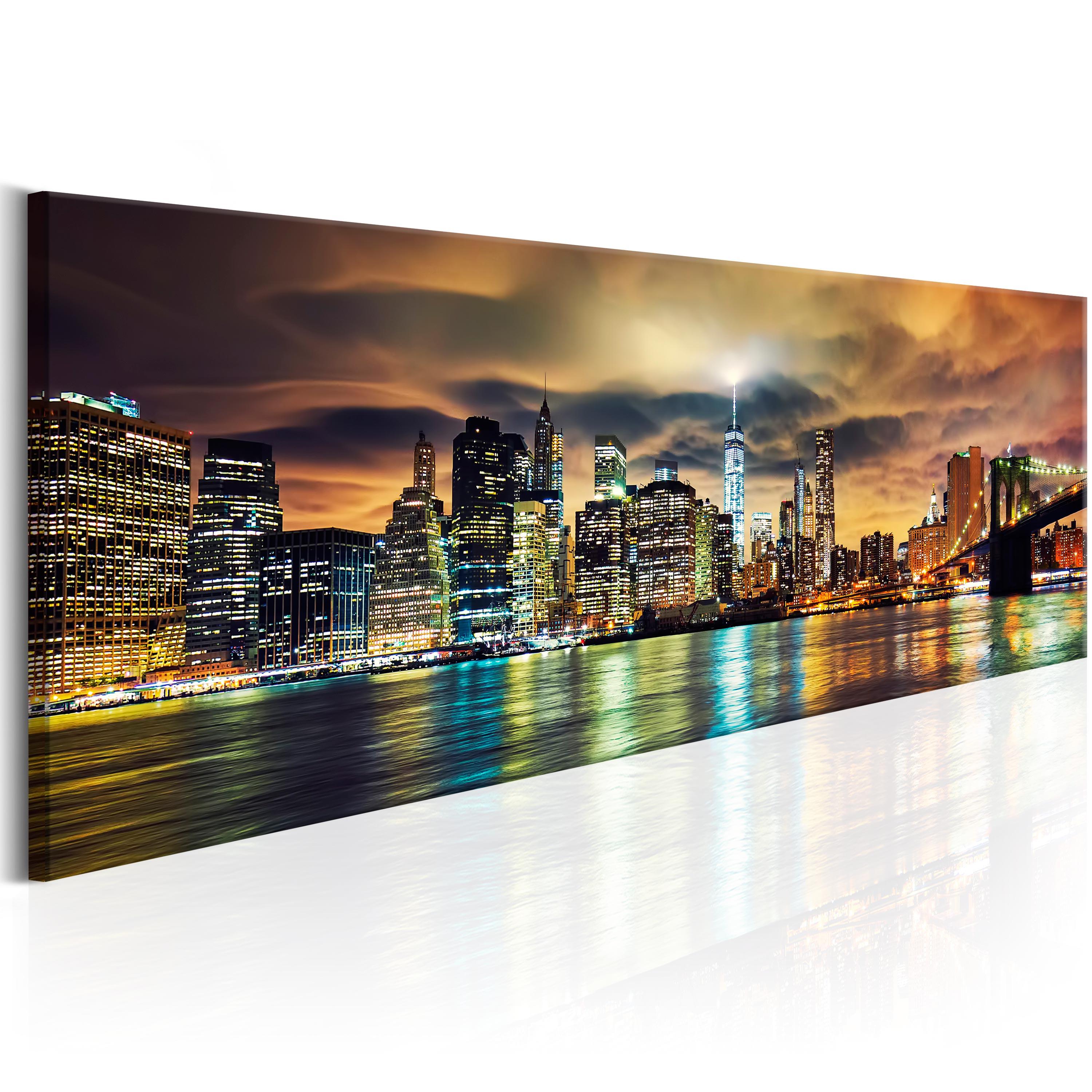 Billede - New York Sky - 150 x 50 cm - Premium Print billede